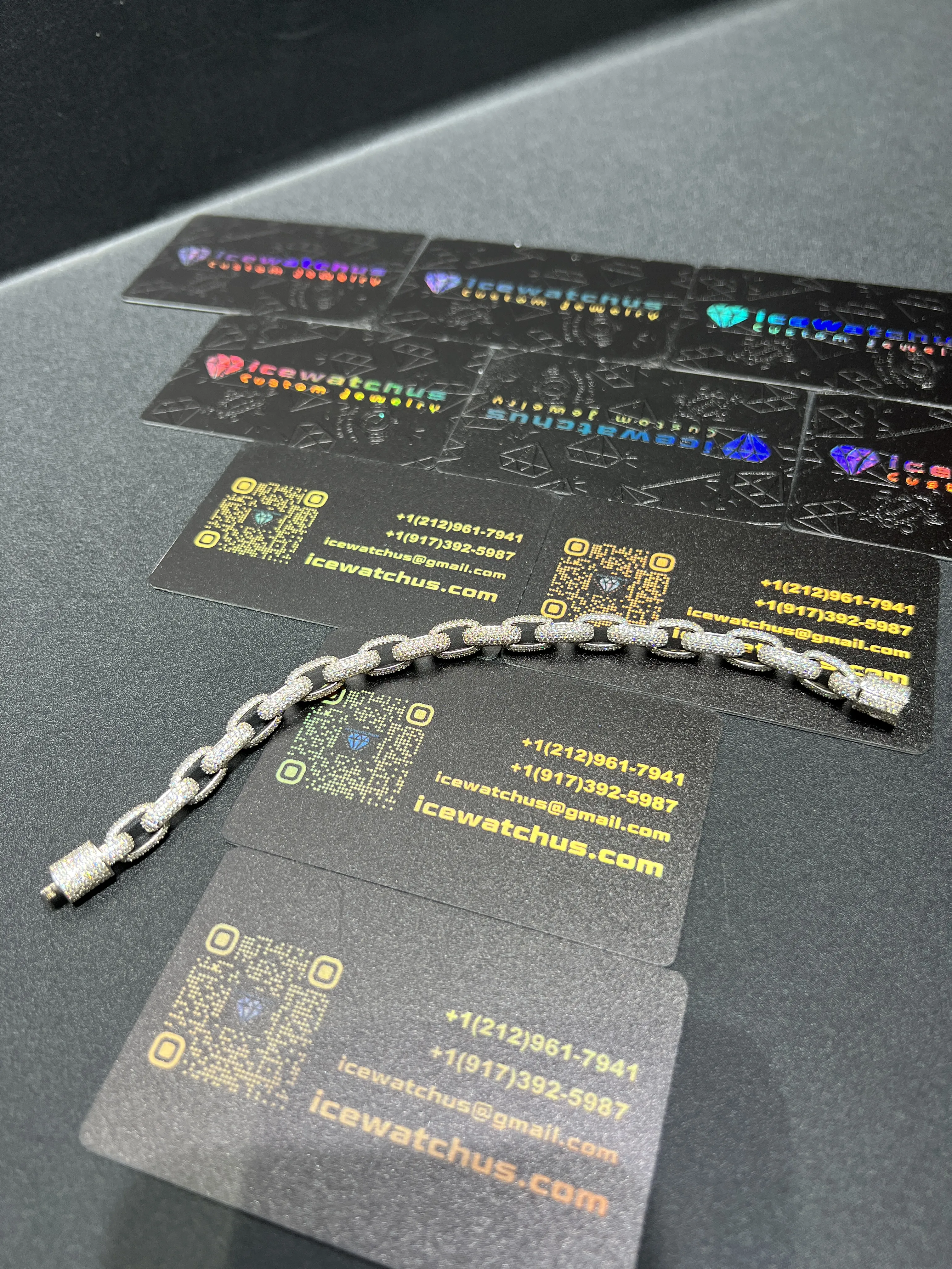 0104 925 Slive Moissanite Bracelets 8mm 7.5in D405019340 — view 8