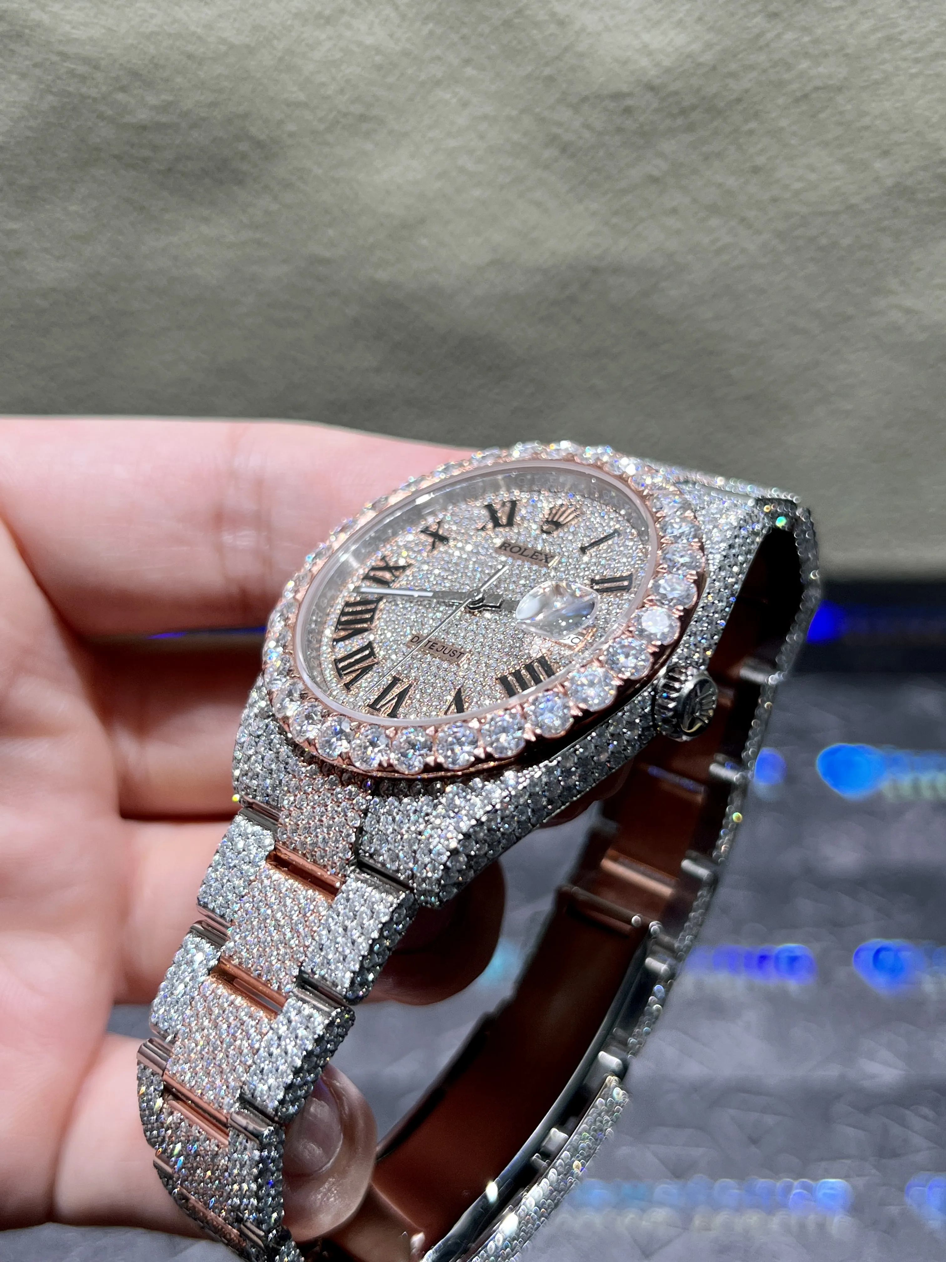Datejust 41mm Pavé Dial Icedout Watch D1147519346 — view 4