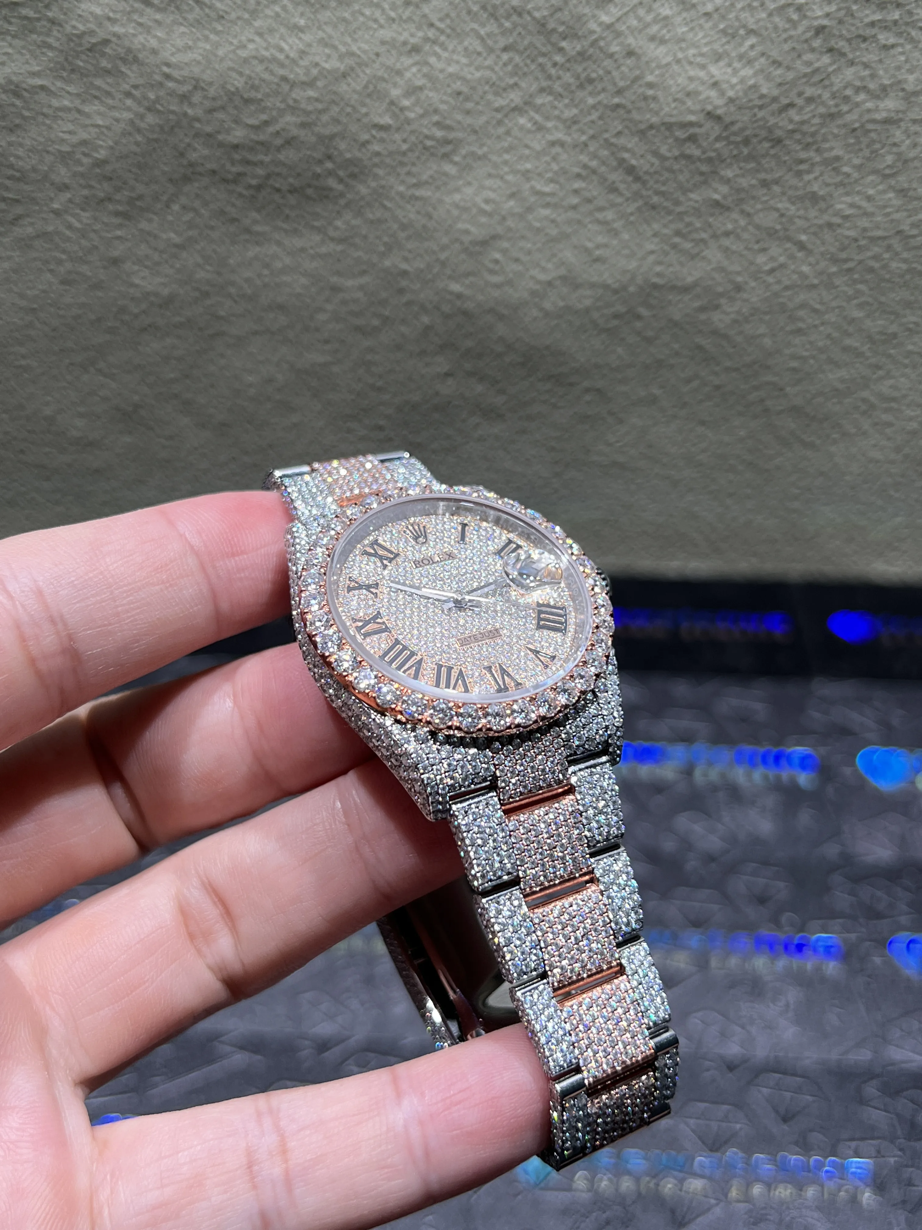 Datejust 36mm Pavé Dial Icedout Watch D1147519345 — view 3
