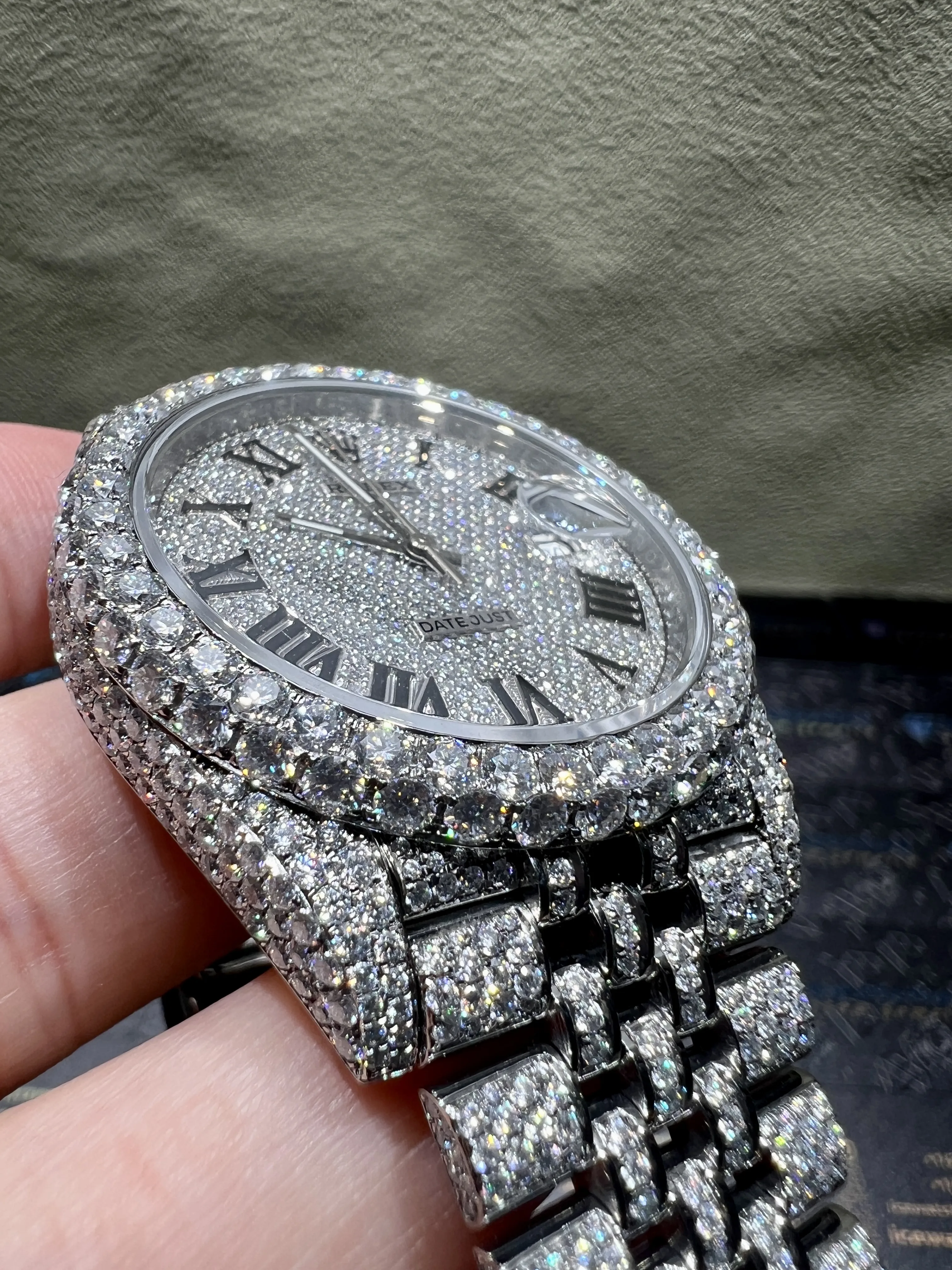 Datejust Pavé Dial Icedout Watch D1147519349 — view 8