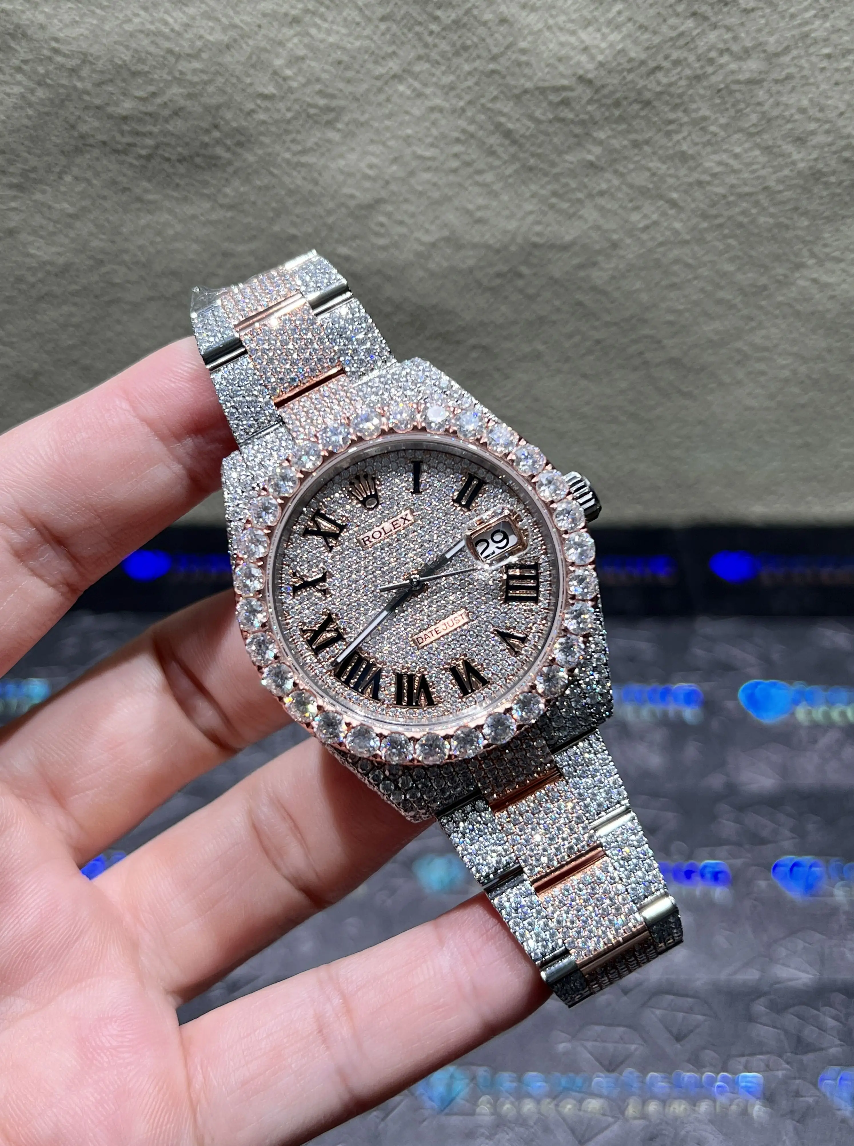 Datejust 41mm Pavé Dial Icedout Watch D1147519346 — view 2