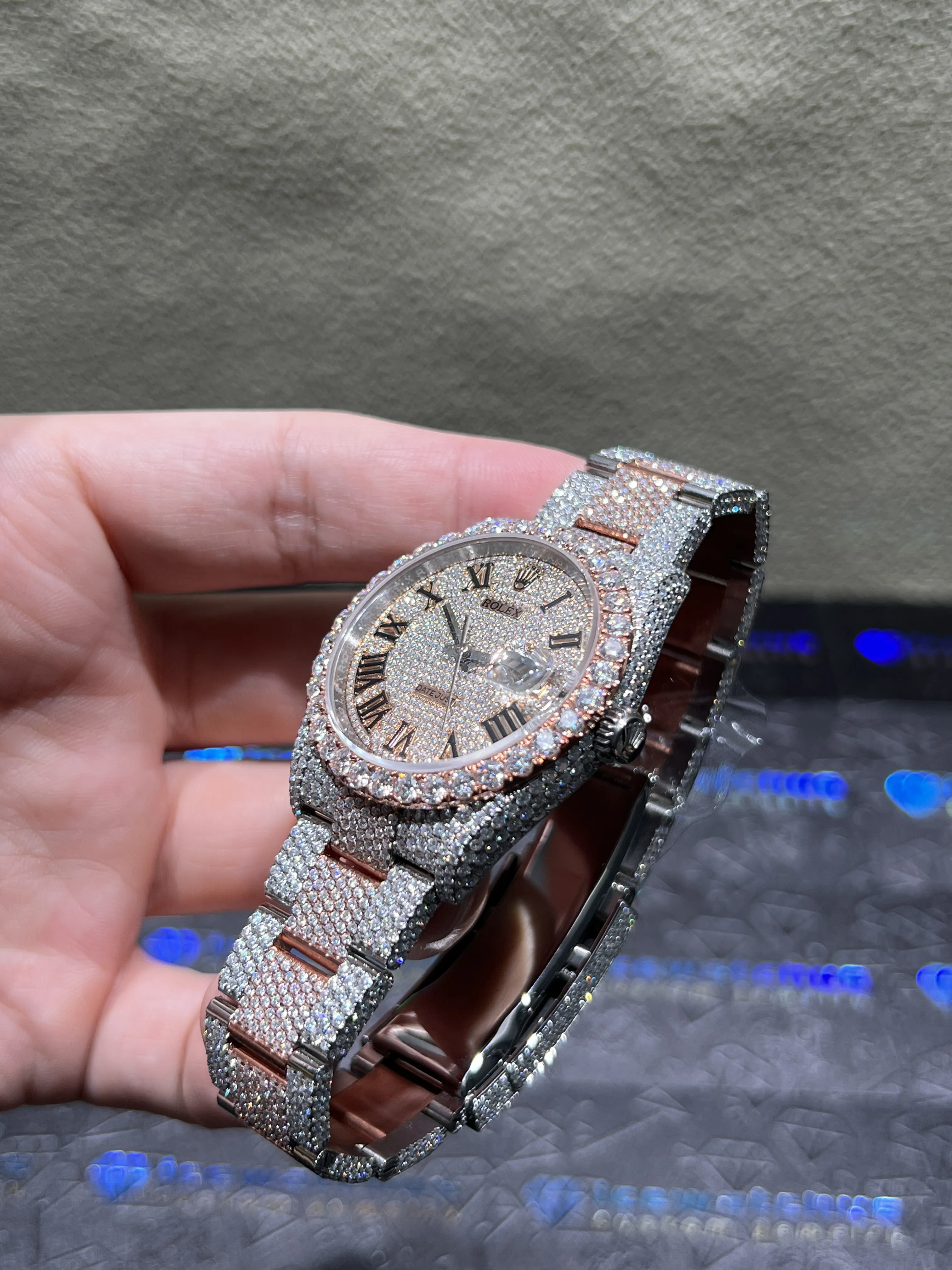 Datejust 36mm Pavé Dial Icedout Watch D1147519345 — view 4
