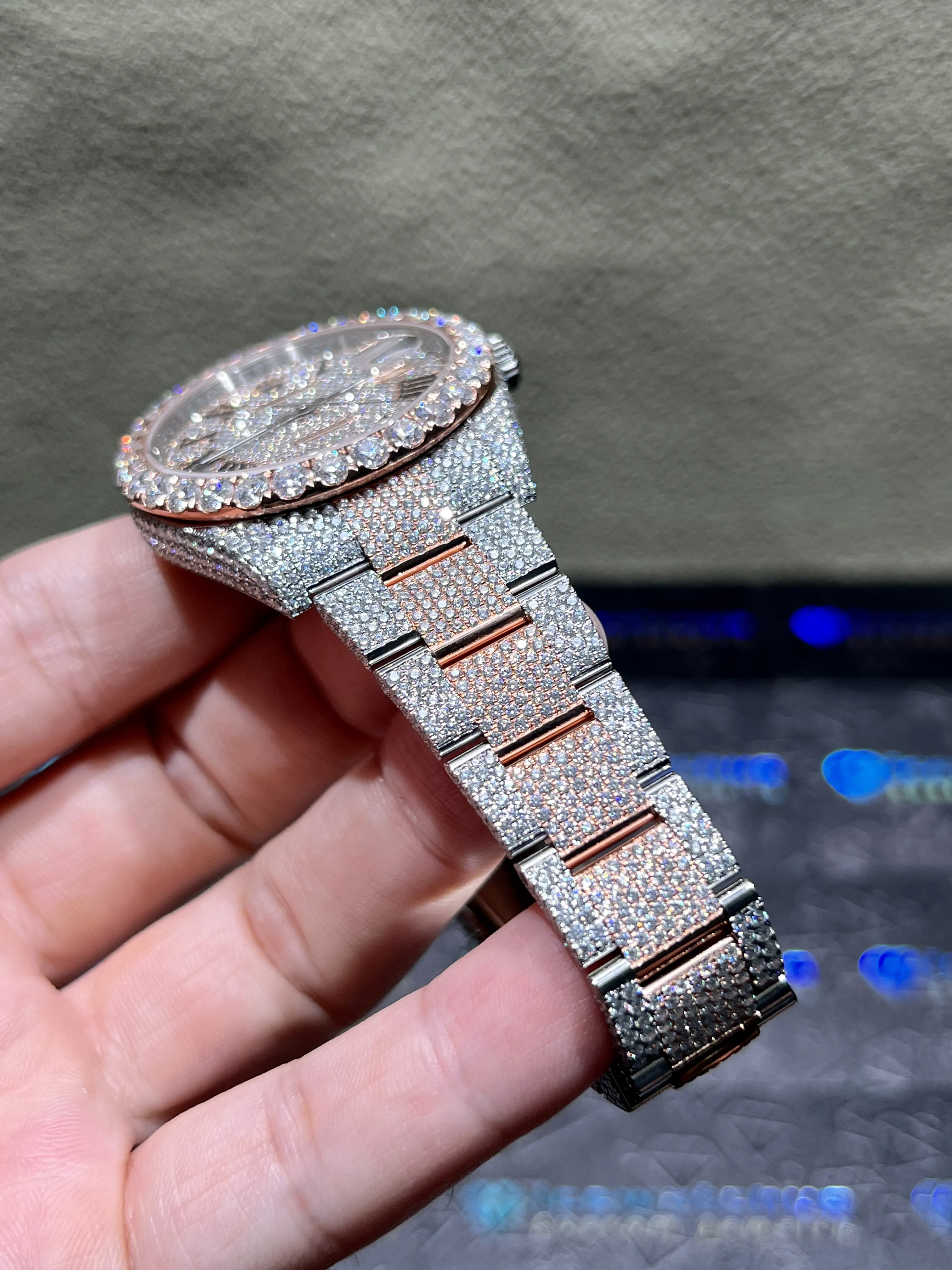 Datejust 41mm Pavé Dial Icedout Watch D1147519346 — view 8