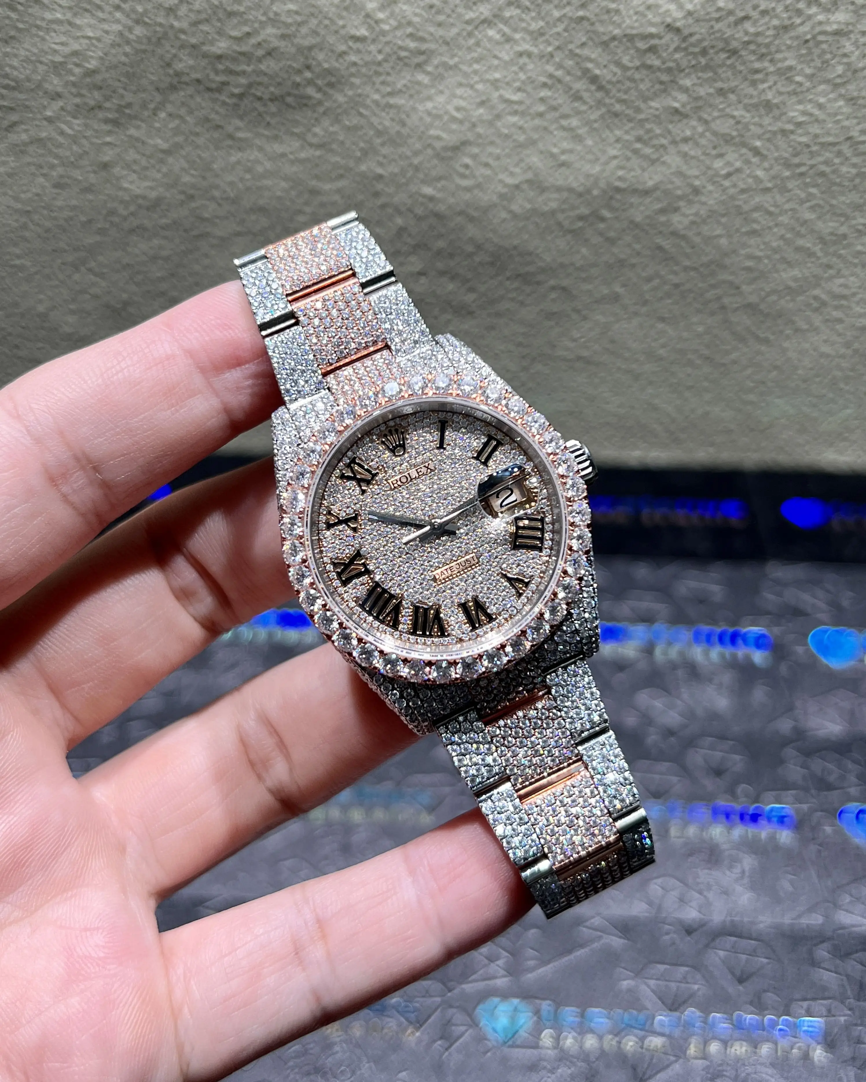 Datejust 36mm Pavé Dial Icedout Watch D1147519345 — view 2