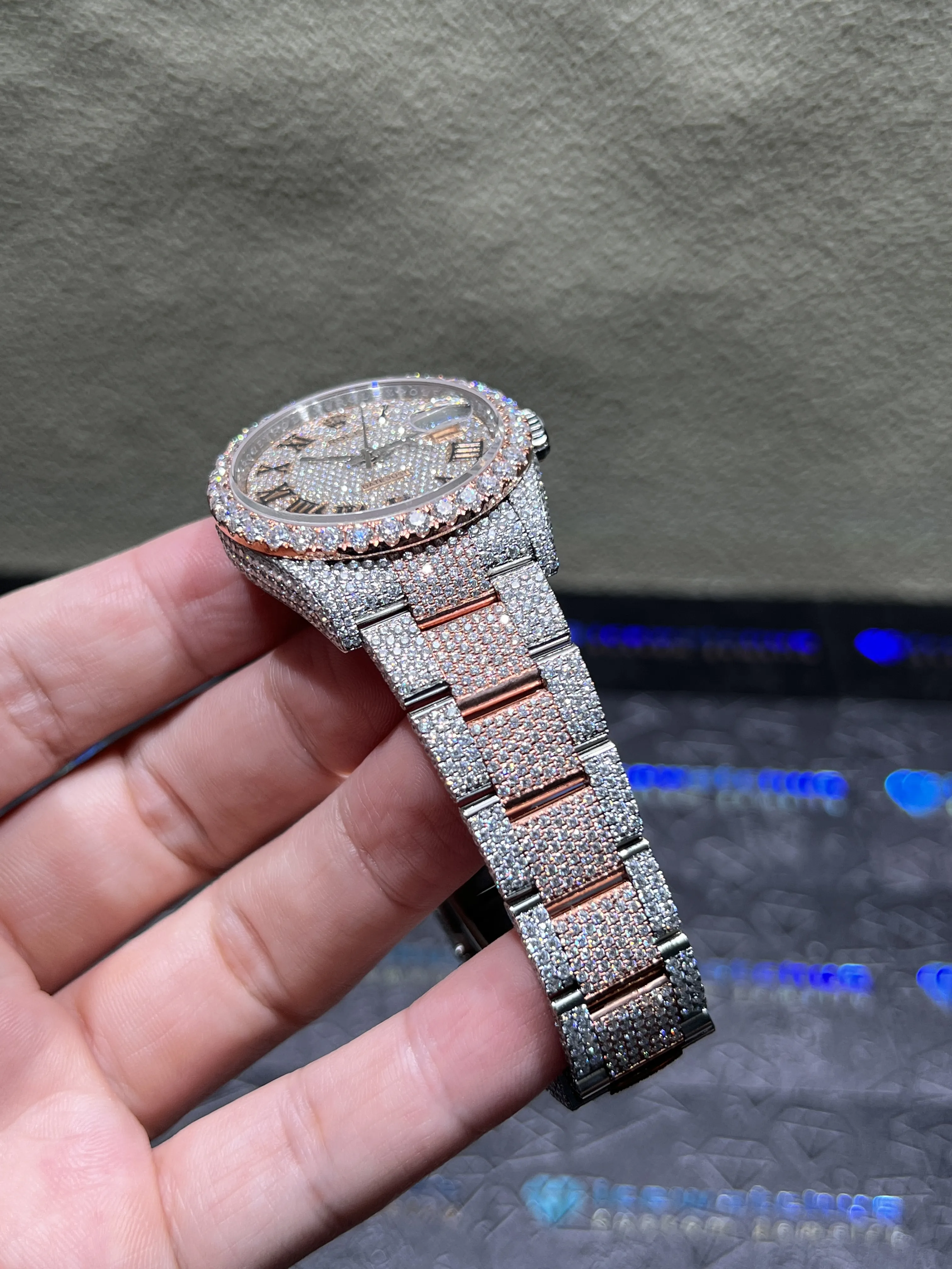 Datejust 36mm Pavé Dial Icedout Watch D1147519345 — view 8