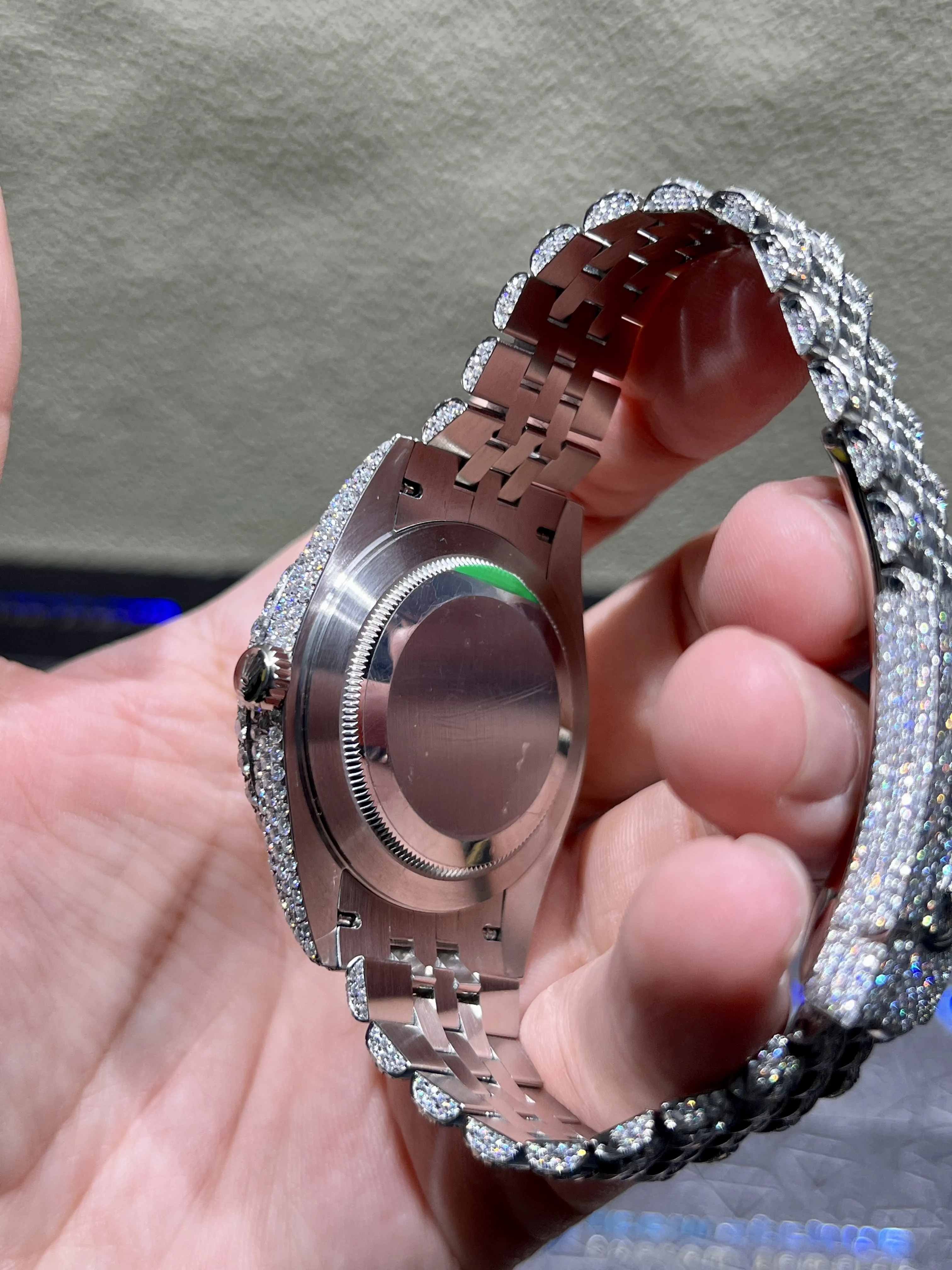 Datejust Pavé Dial Icedout Watch D1147519349 — view 6