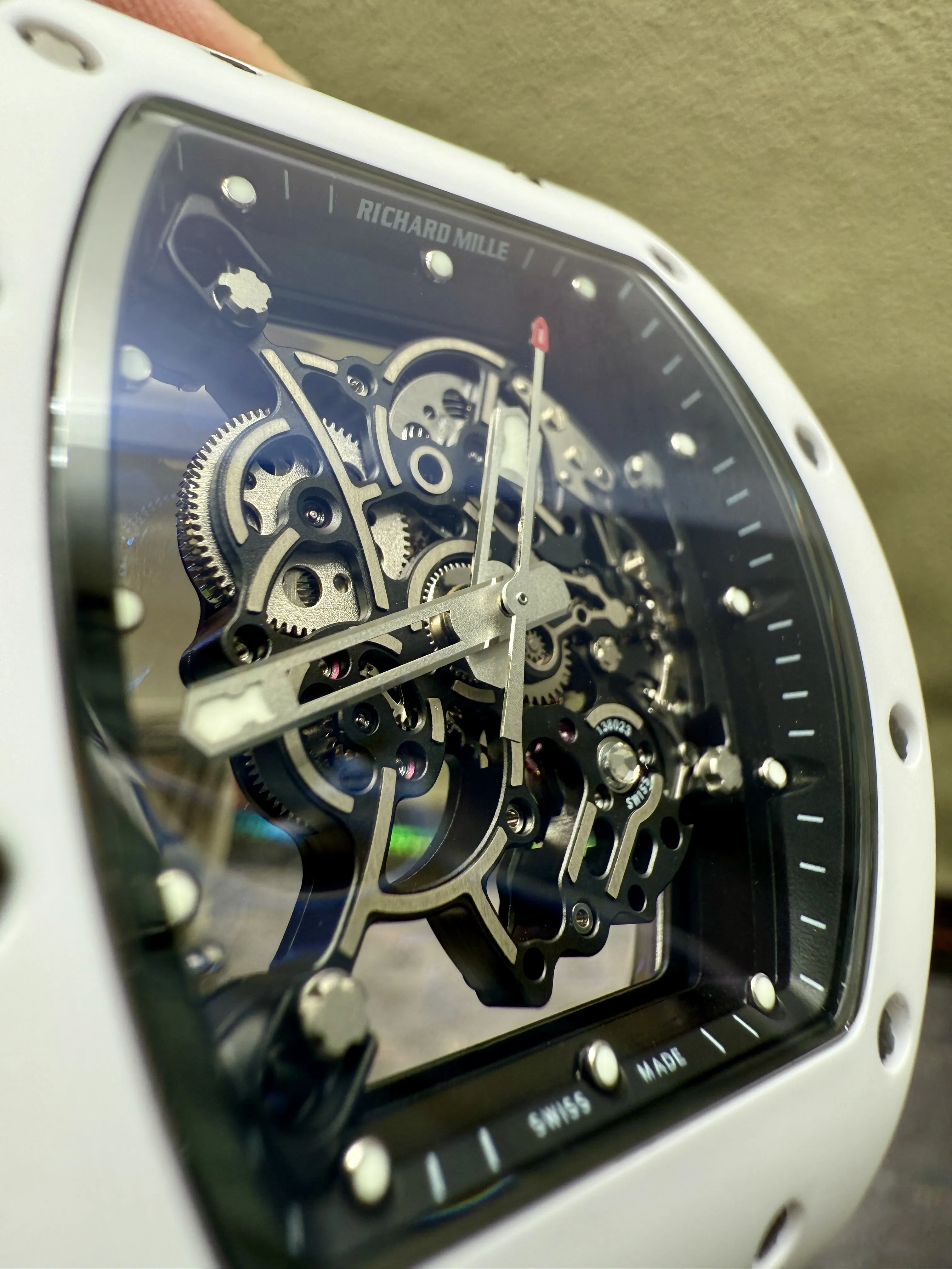 RM055 Skeleton Dial Ceramic Watch D661519343 — view 11