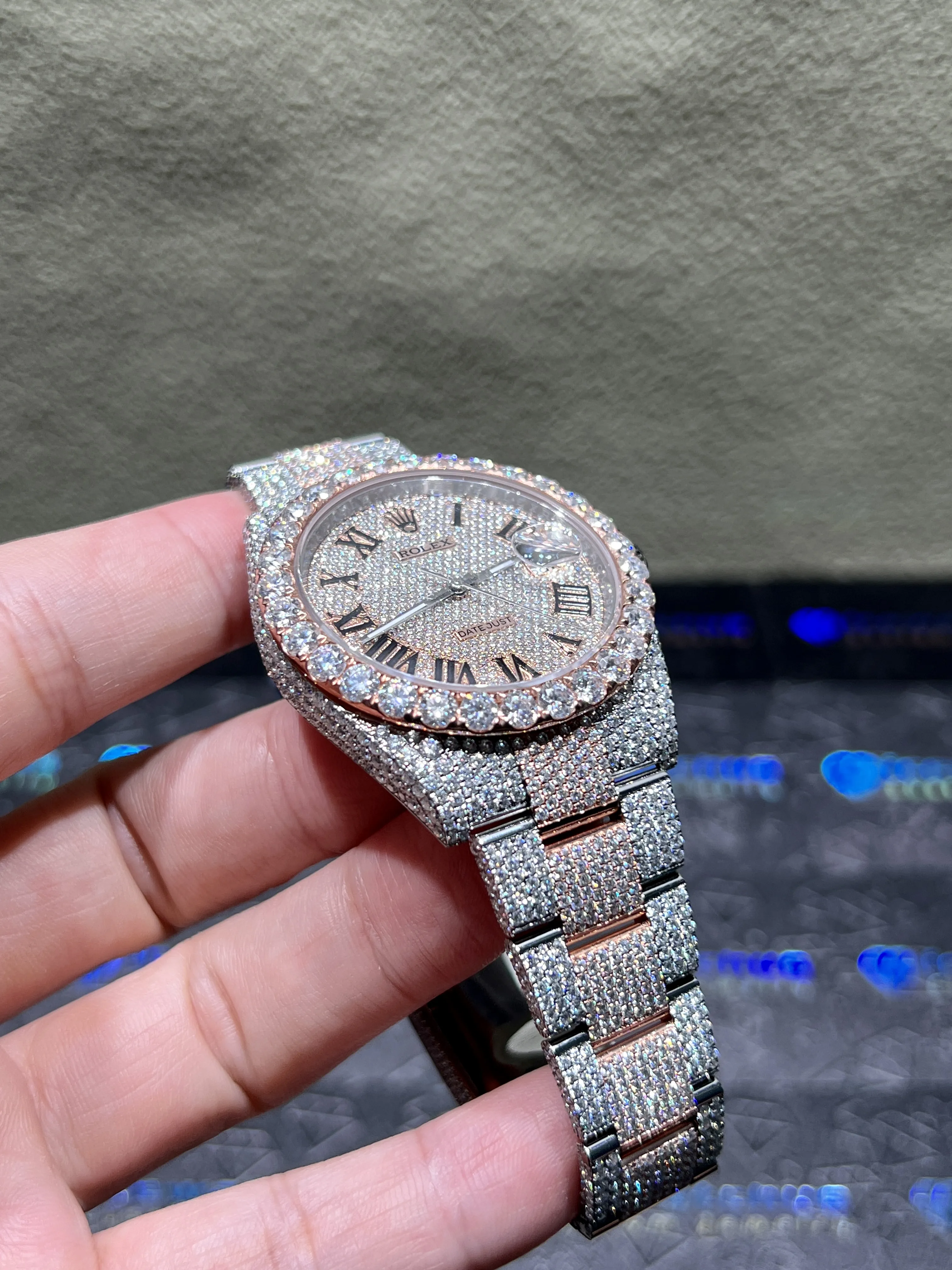 Datejust 41mm Pavé Dial Icedout Watch D1147519346 — view 3