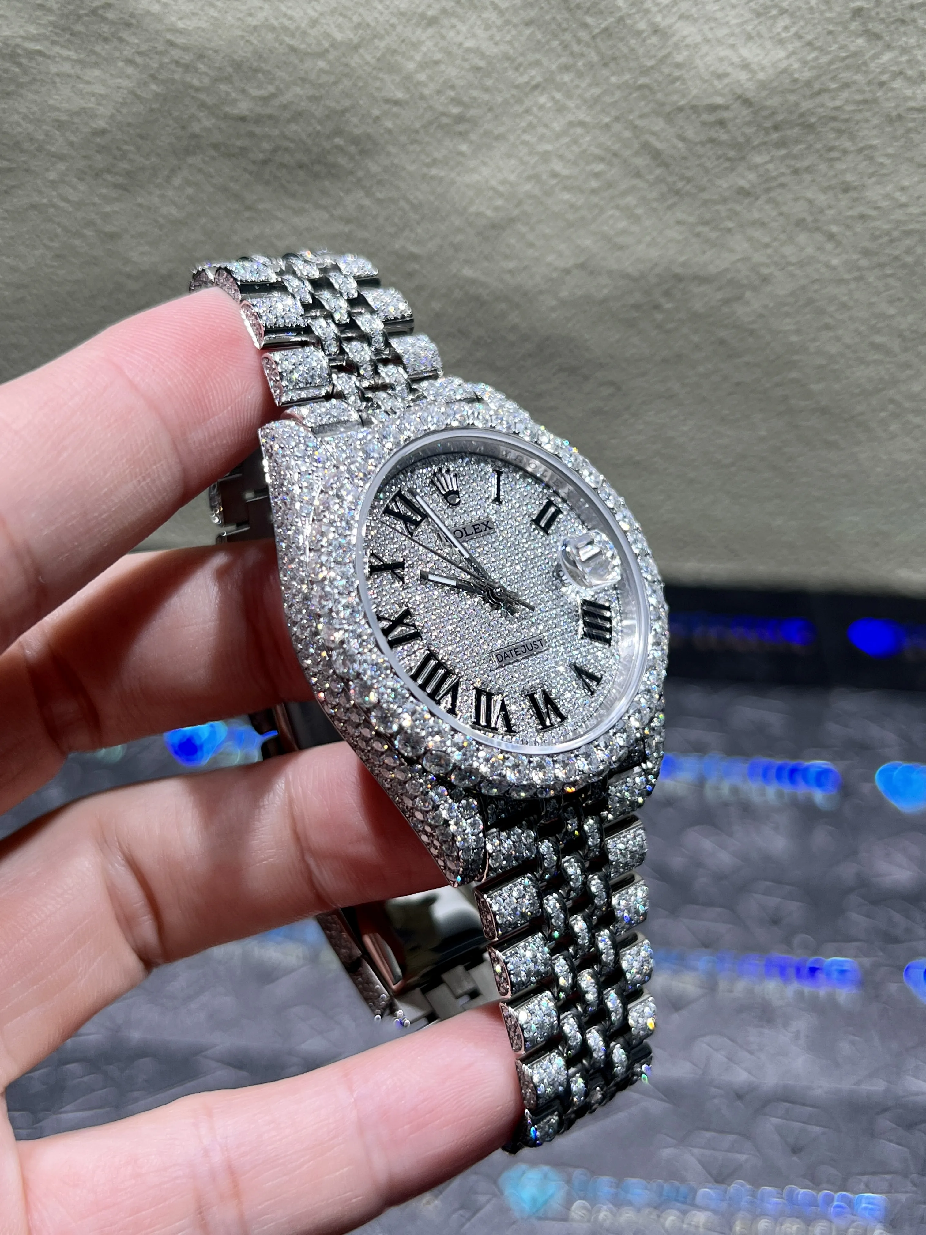 Datejust Pavé Dial Icedout Watch D1147519349 — view 3