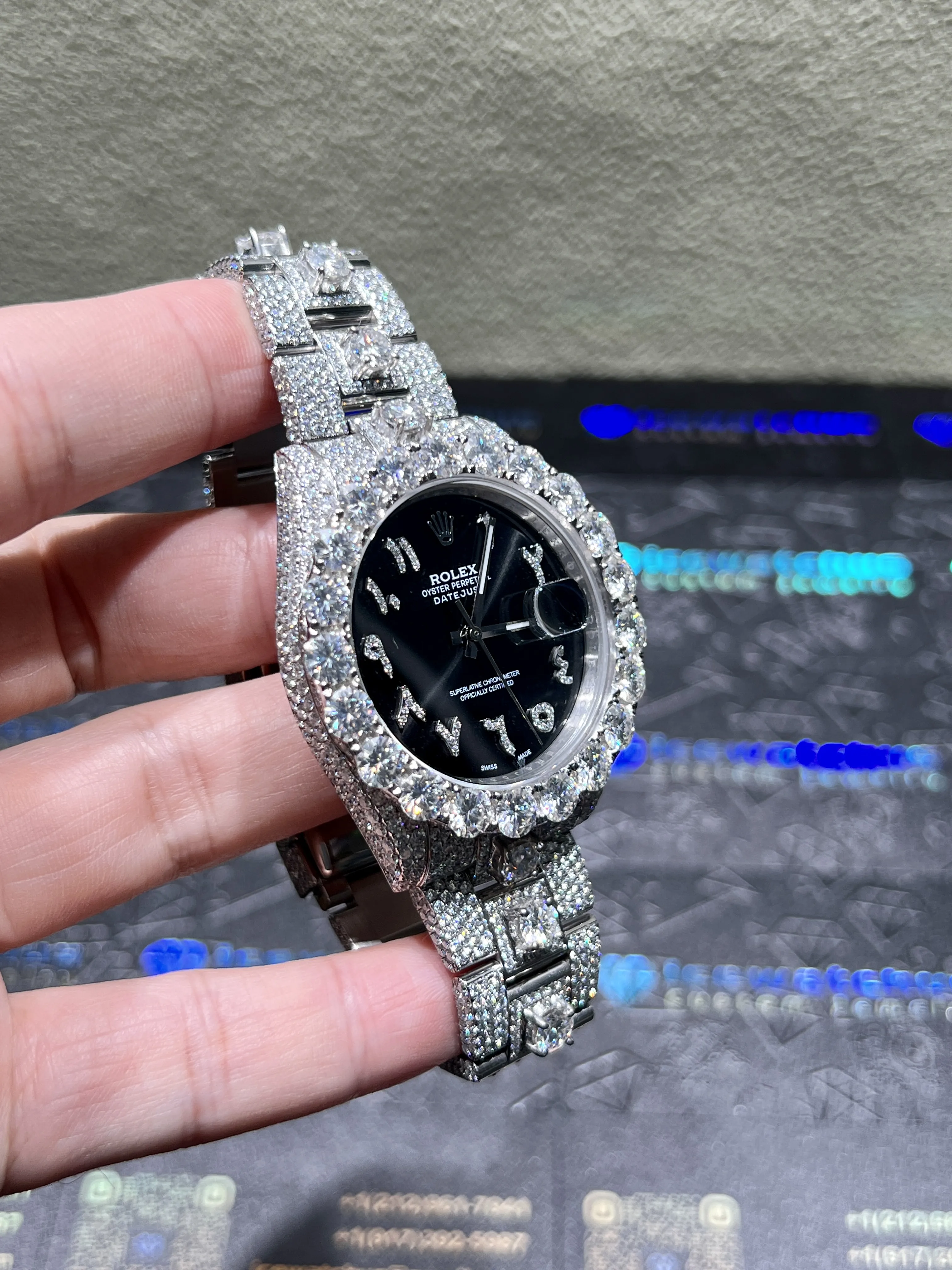 Datejust Icedout Watch with Arabic Dial D1147519351 — view 3