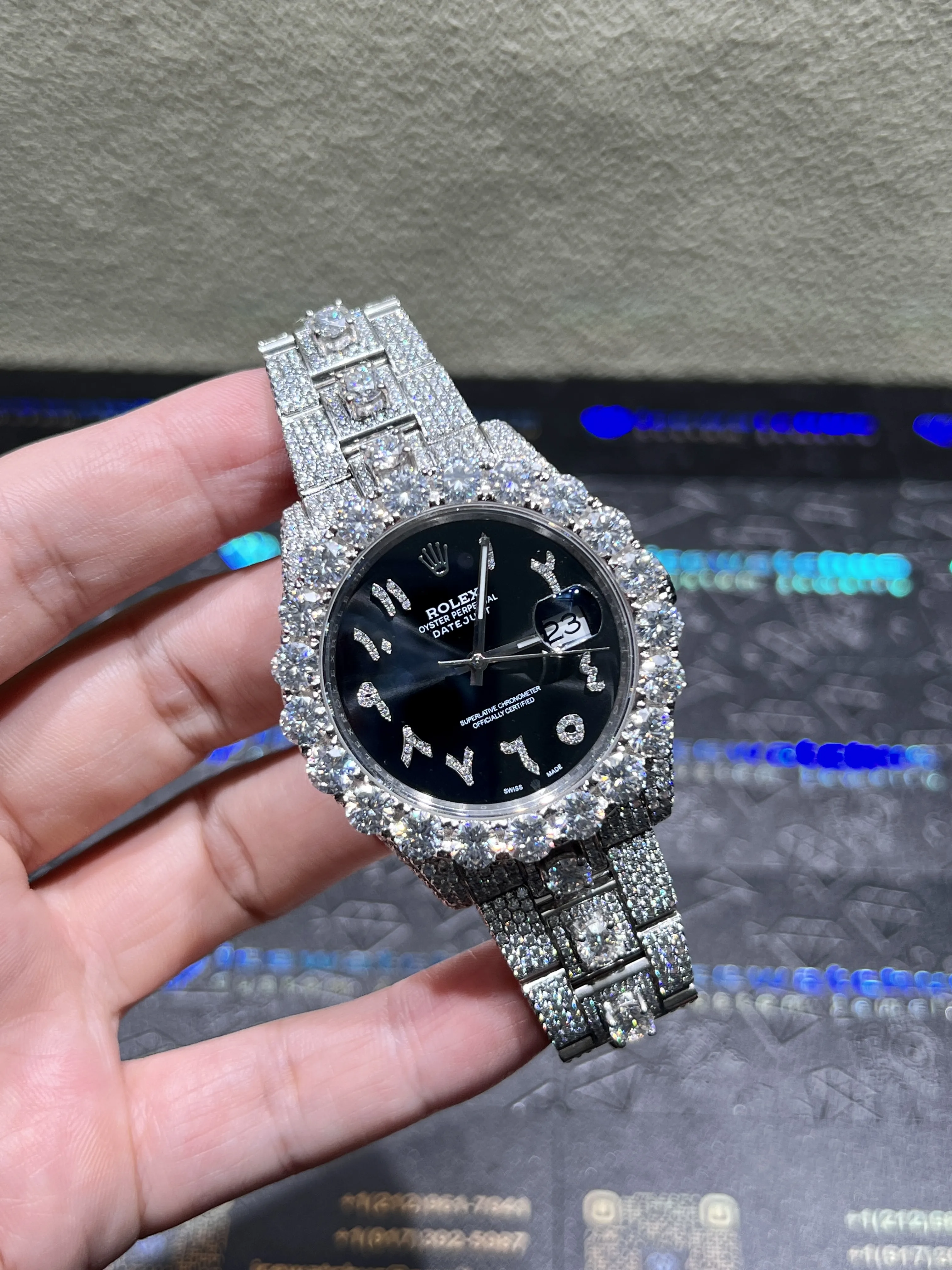 Datejust Icedout Watch with Arabic Dial D1147519351 — view 2