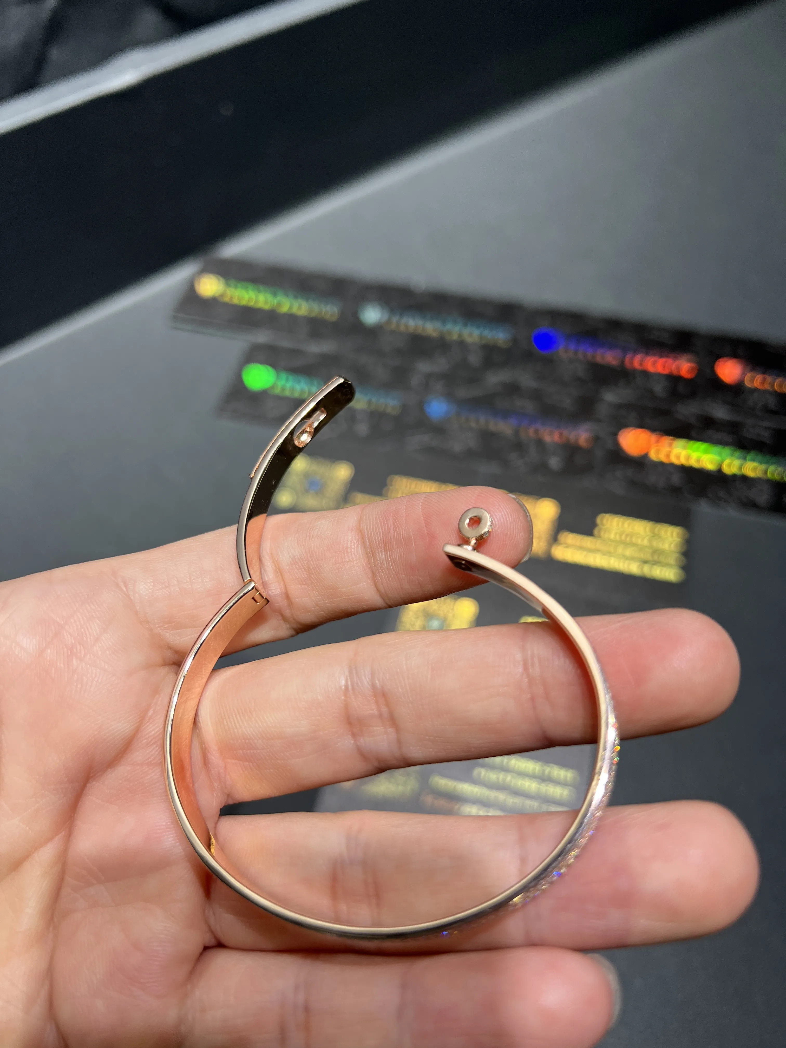 0122 Hermes Bracelet Rose gold D459019357 — view 8