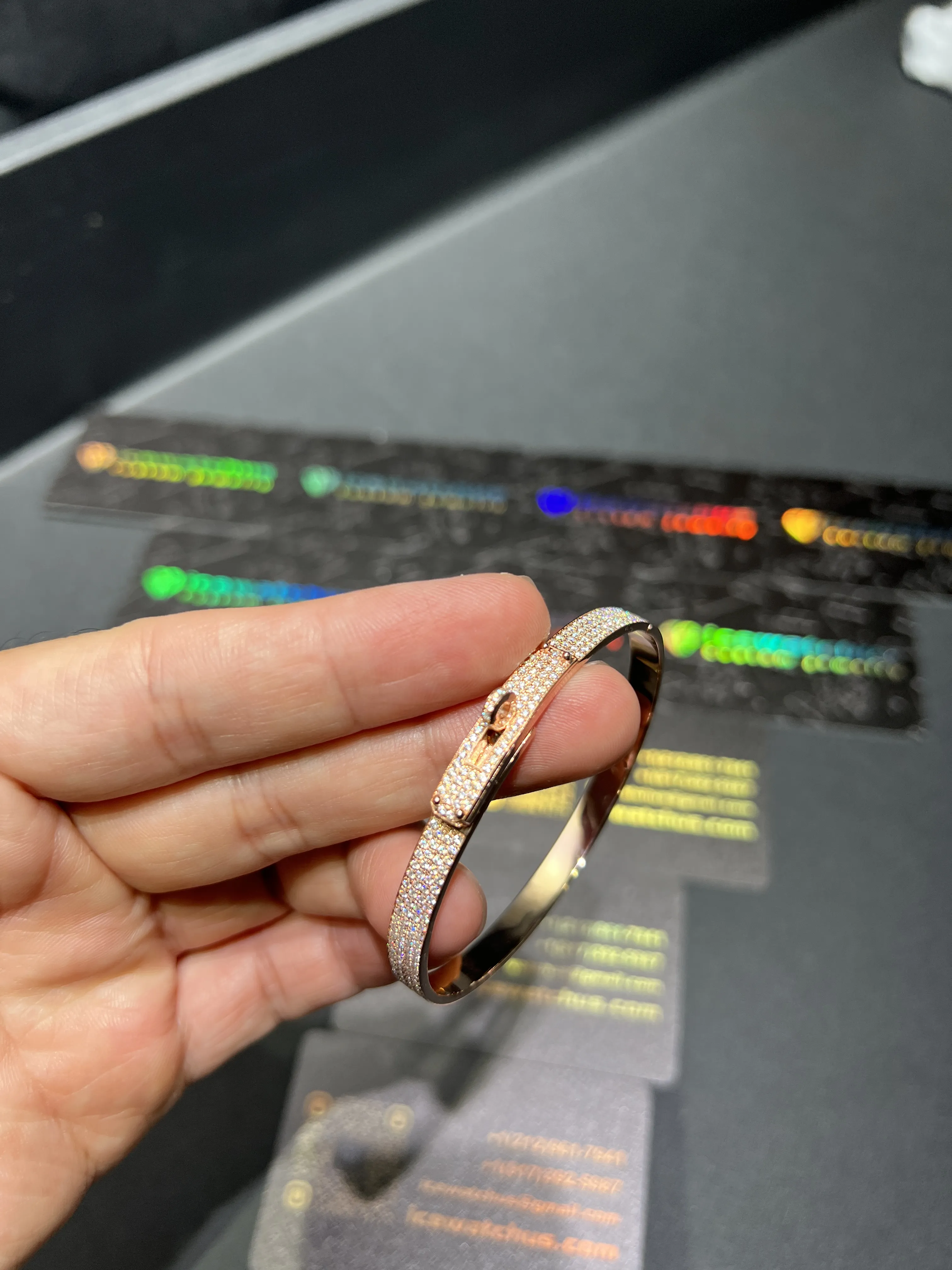 0122 Hermes Bracelet Rose gold D459019357 — view 6