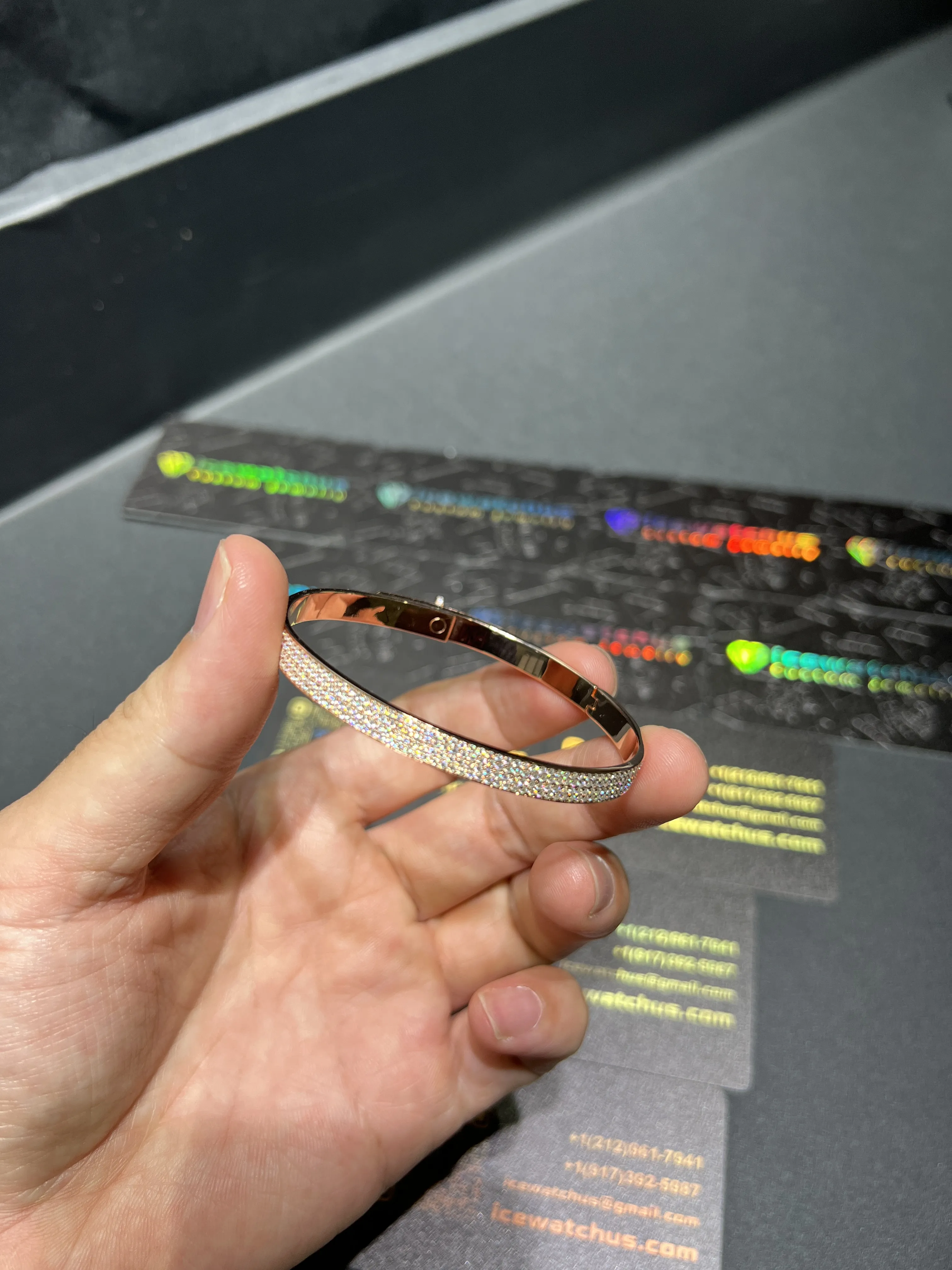 0122 Hermes Bracelet Rose gold D459019357 — view 3
