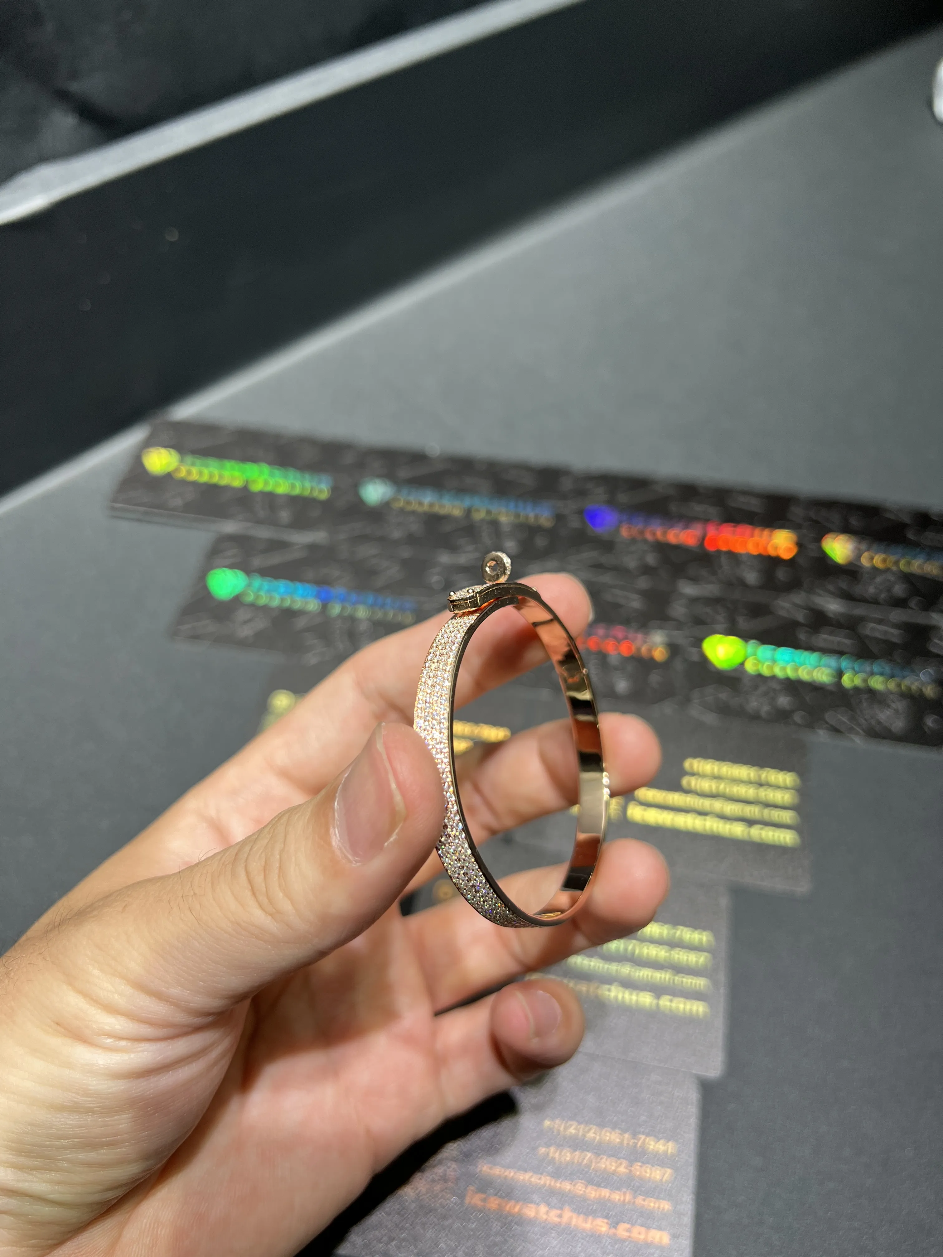 0122 Hermes Bracelet Rose gold D459019357 — view 5
