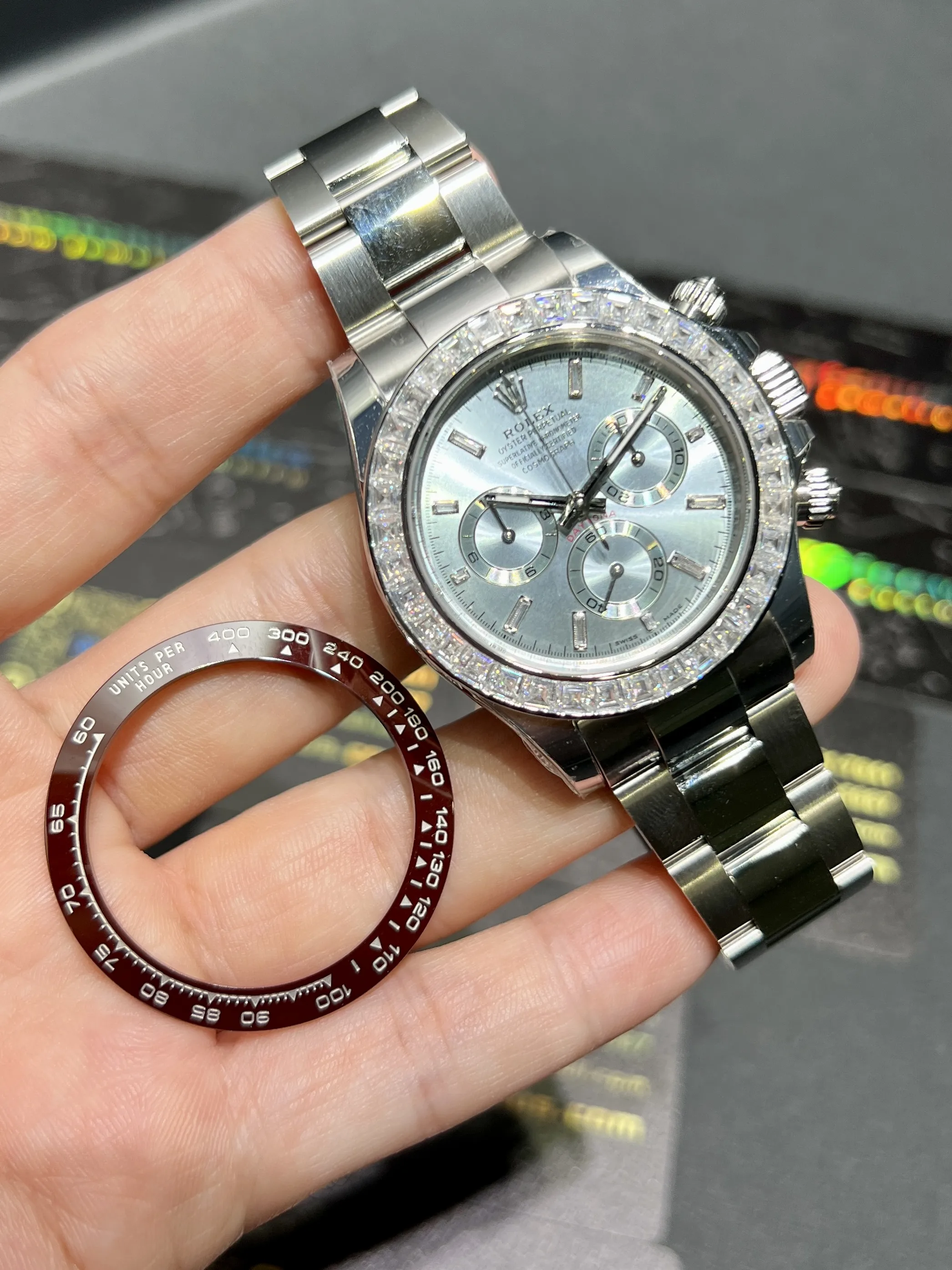 Cosmograph Daytona Icedout Watch with Baguette Bezel D810019361 — view 5