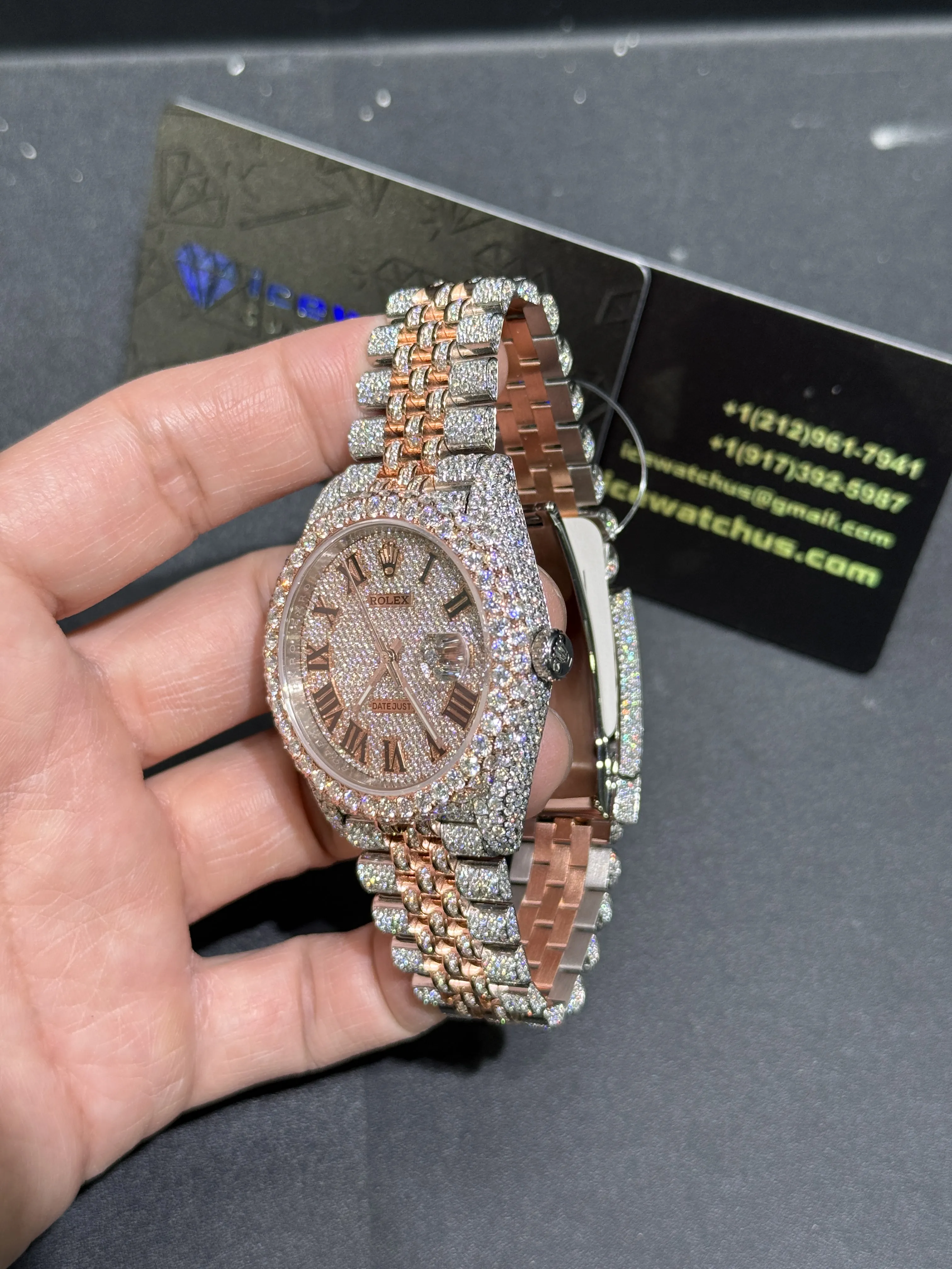 Datejust 41mm Pavé Dial Icedout Watch D1147519365 — view 4