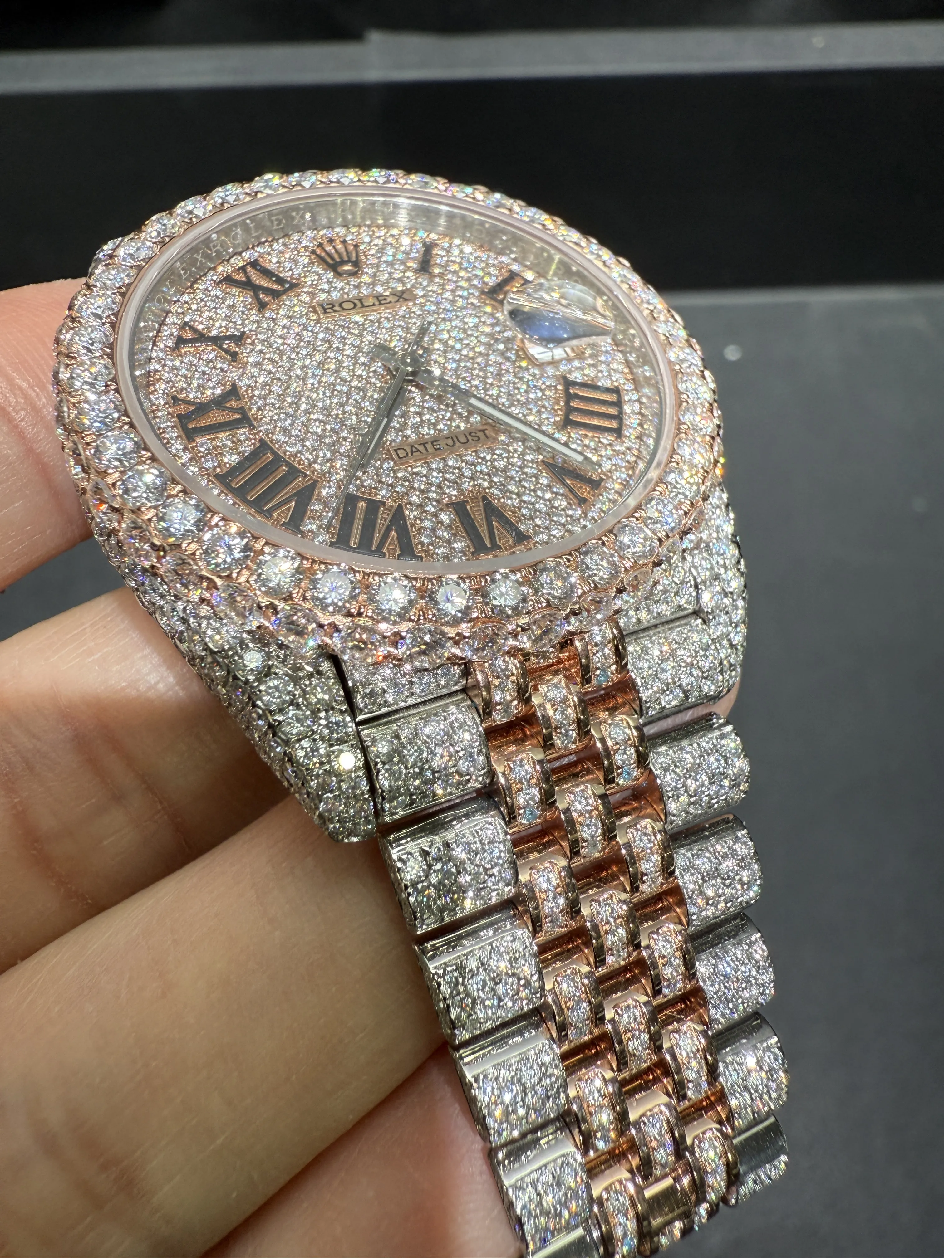 Datejust 41mm Pavé Dial Icedout Watch D1147519365 — view 10
