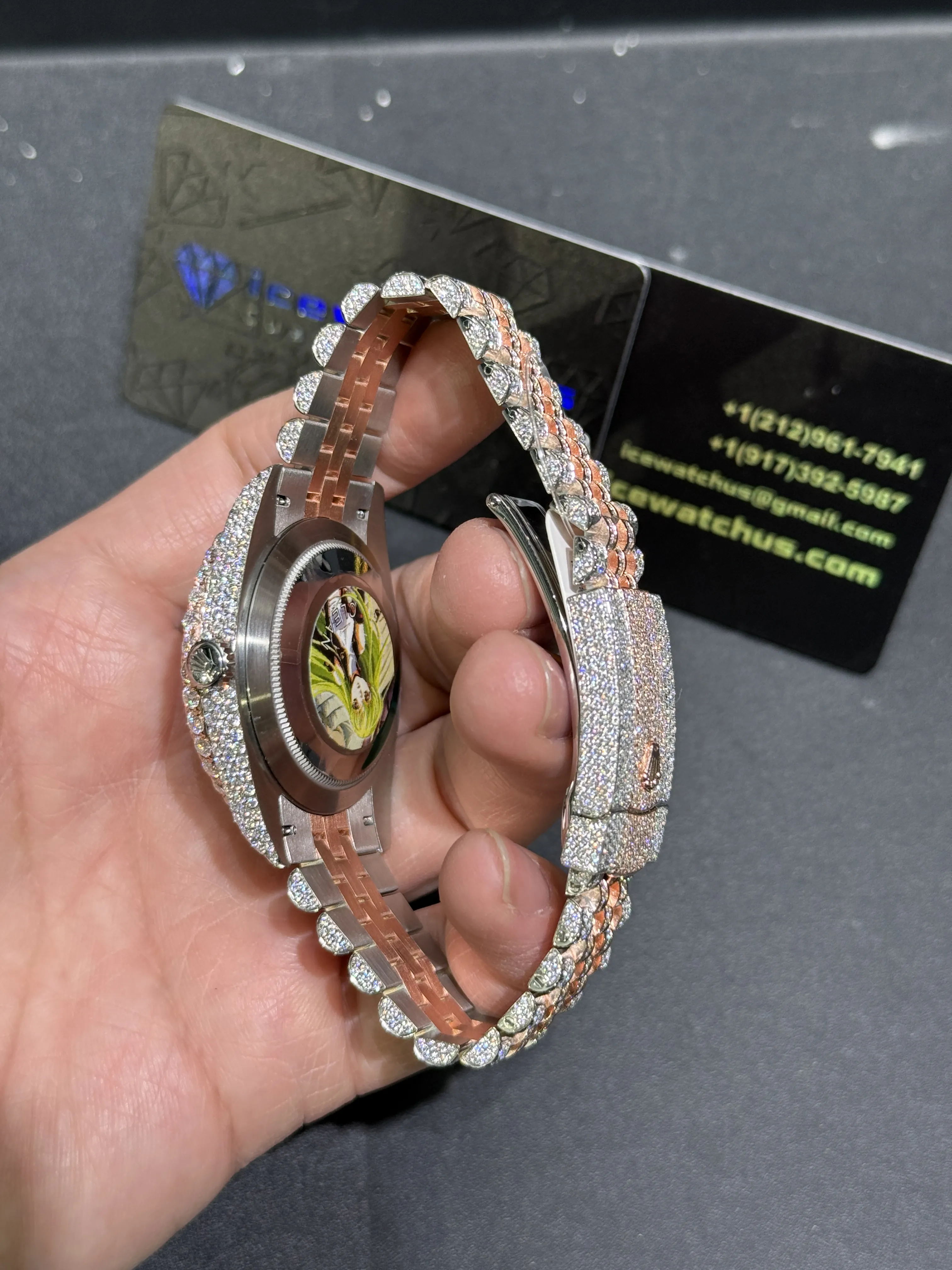 Datejust 41mm Pavé Dial Icedout Watch D1147519365 — view 6