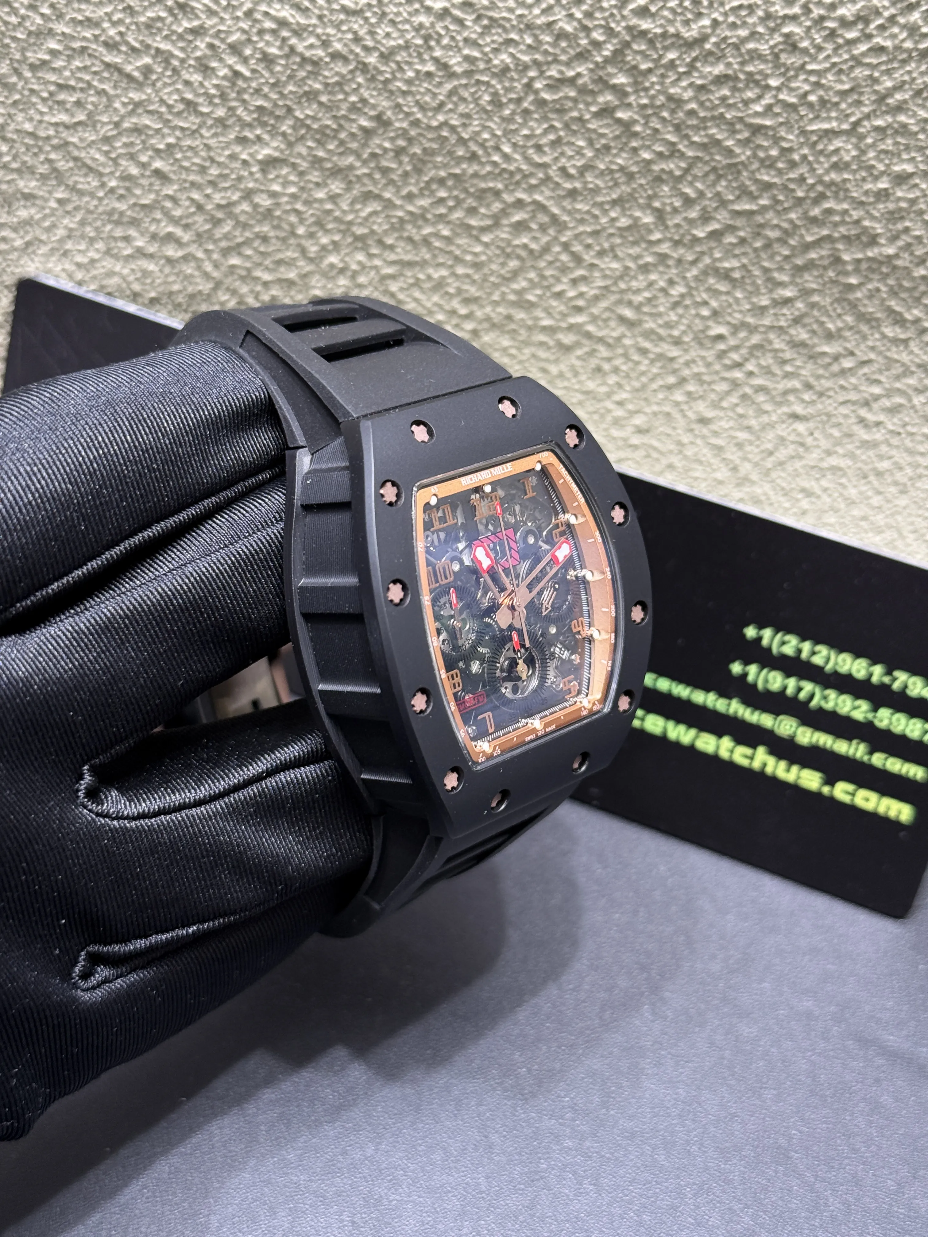 RM011 Skeleton Dial Chronograph Watch D438819377 — view 3