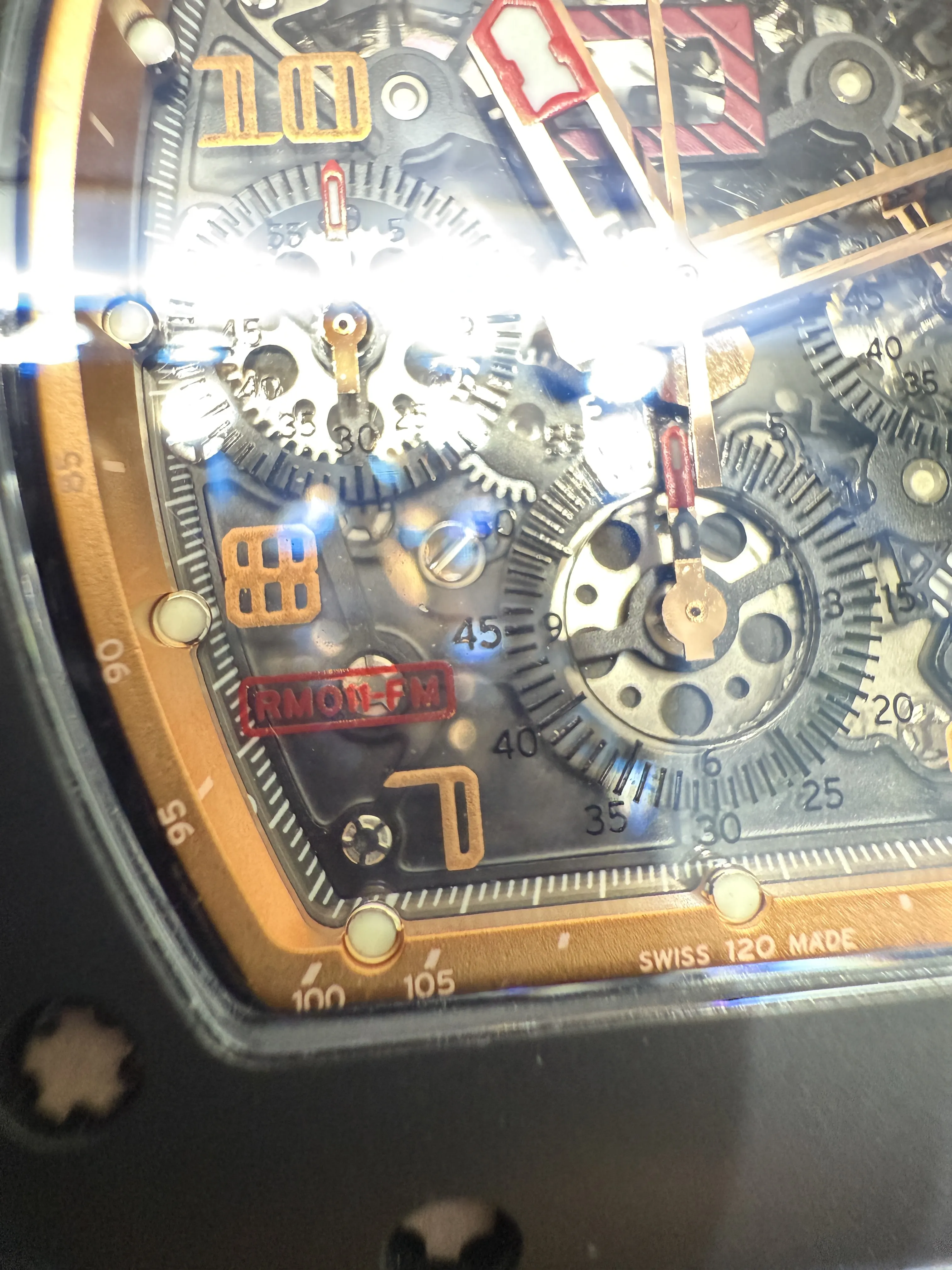 RM011 Skeleton Dial Chronograph Watch D438819377 — view 8