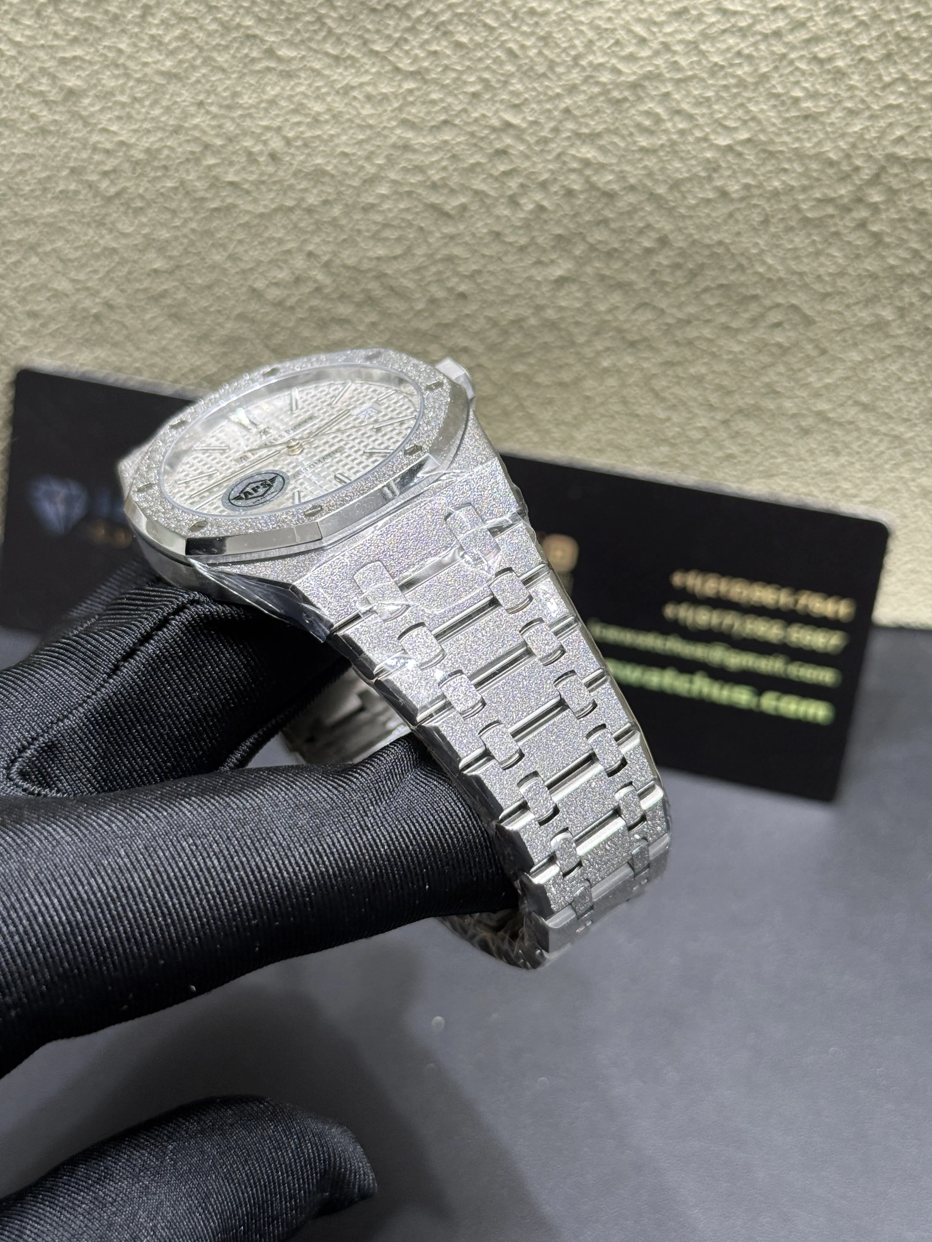 Royal Oak 15400 Frosted Gold Automatic Watch D450919378 — view 9