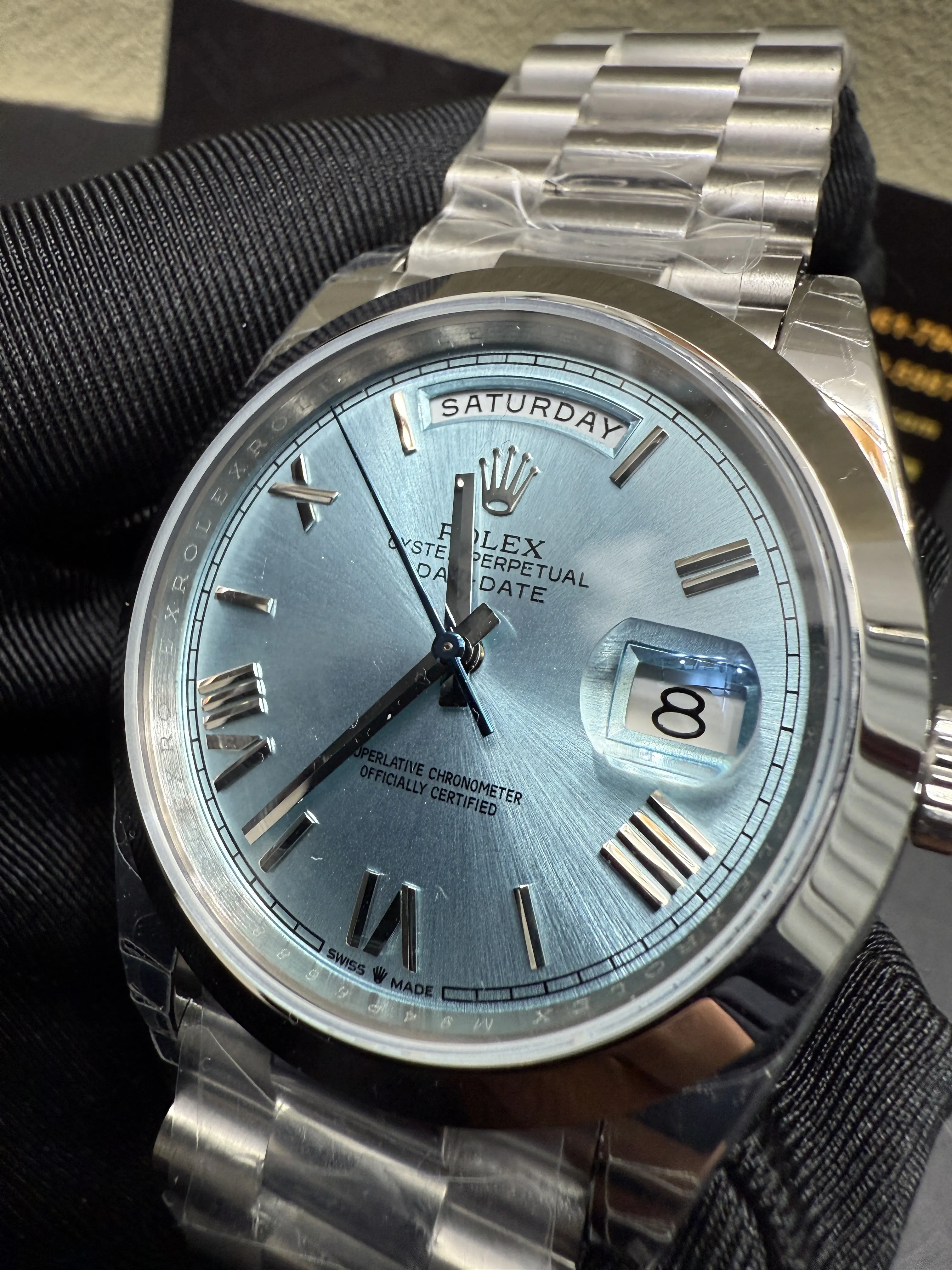 Day-Date 40mm Ice Blue Dial Watch D398319371 — view 9