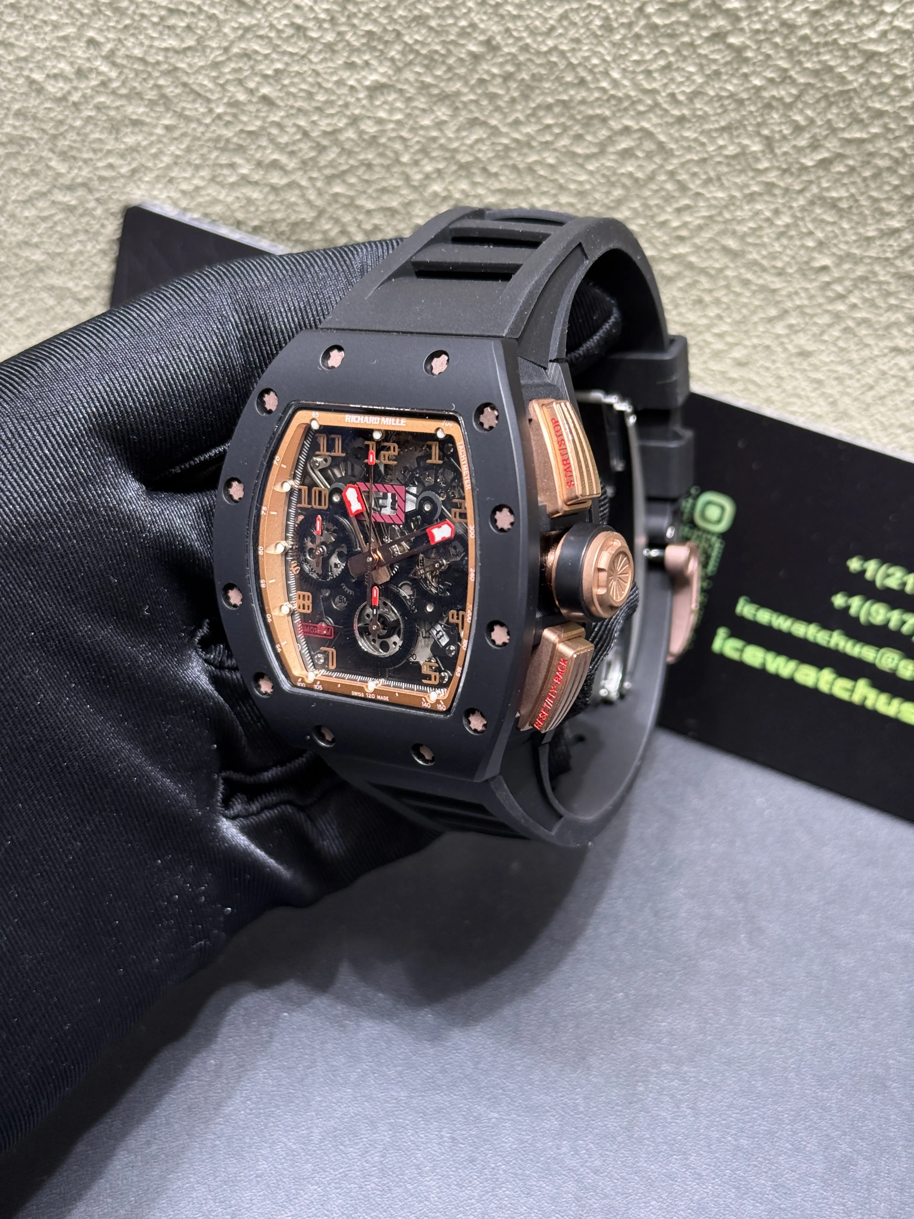 RM011 Skeleton Dial Chronograph Watch D438819377 — view 4