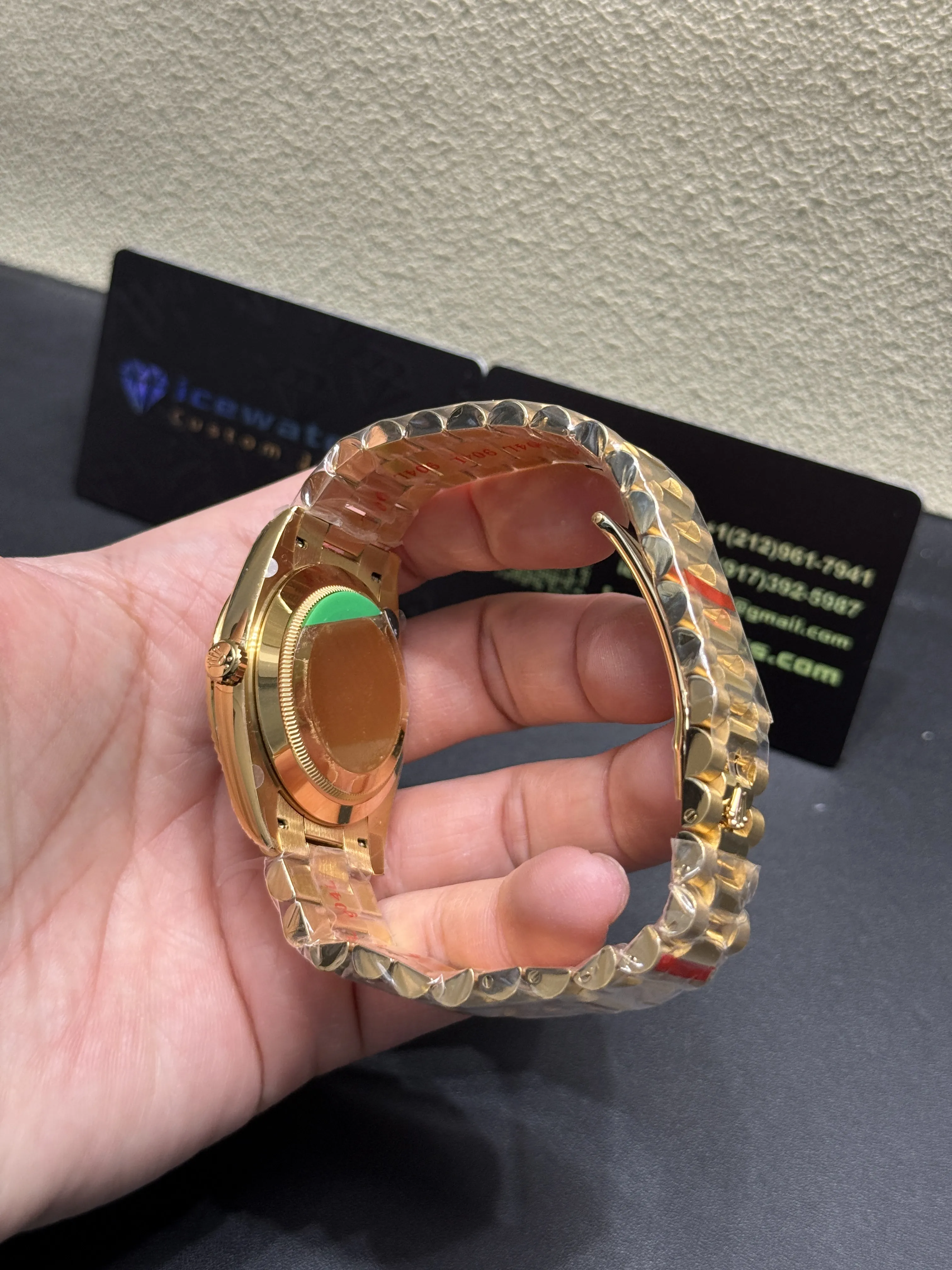Day-Date 40mm Gold-Tone Watch with Black Dial D398319385 — view 7
