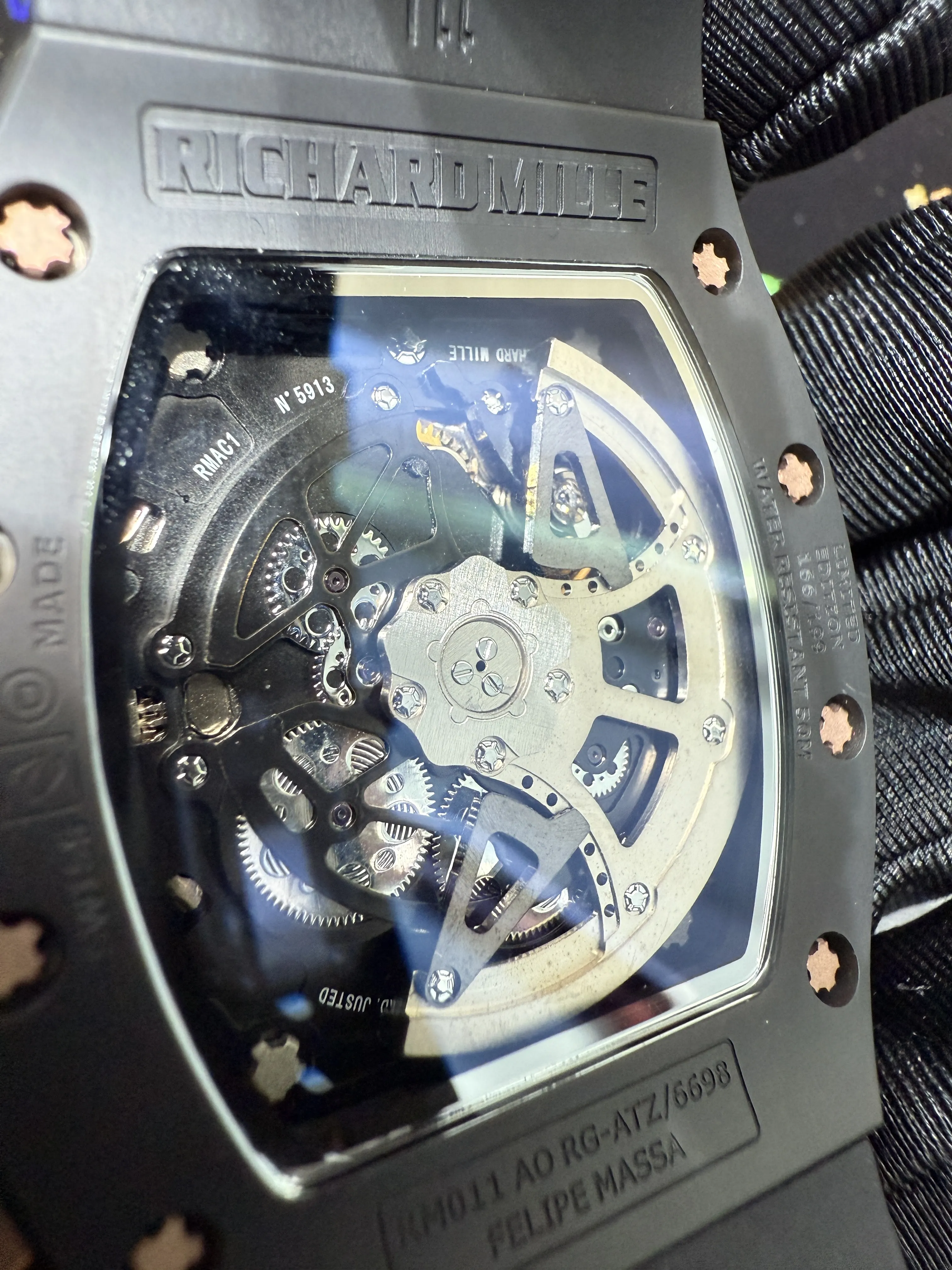 RM011 Skeleton Dial Chronograph Watch D438819377 — view 11