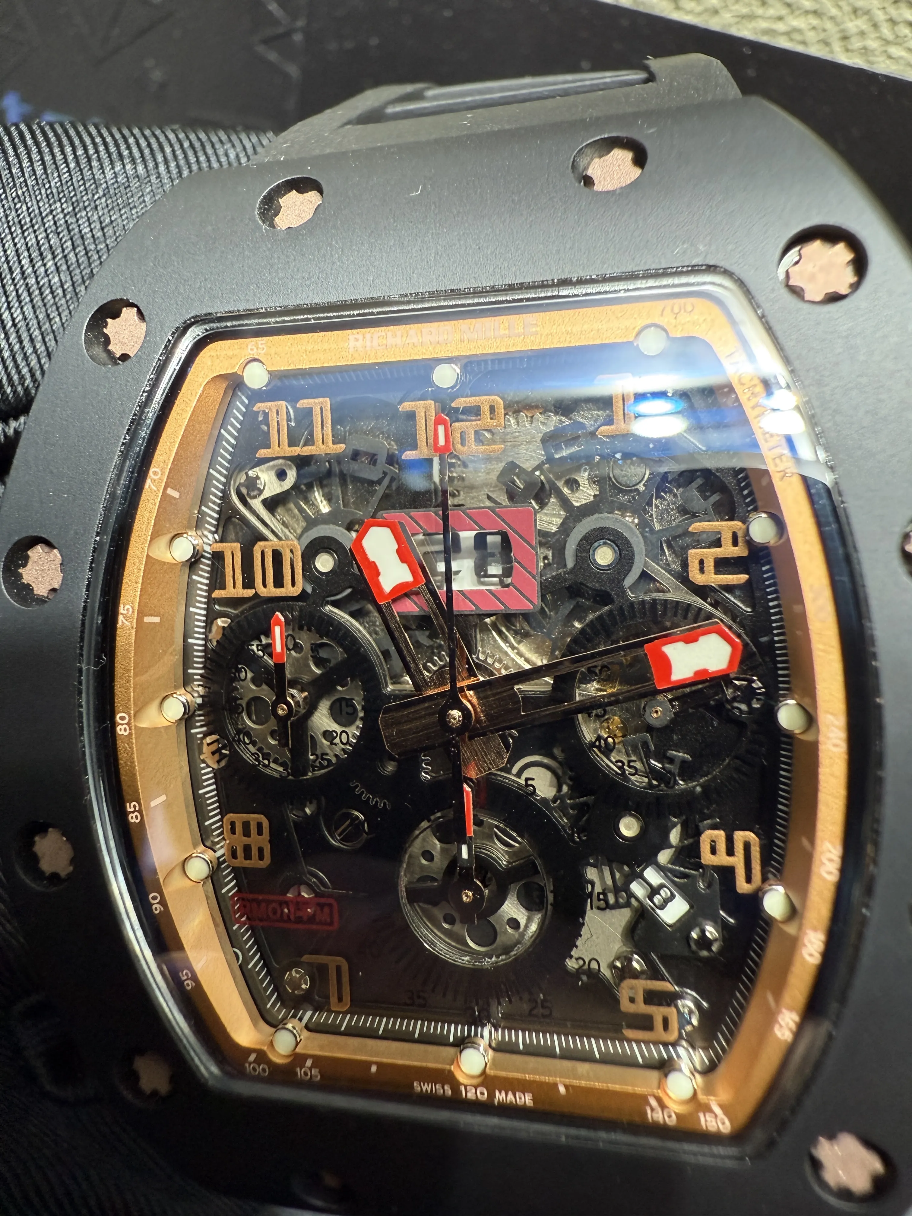 RM011 Skeleton Dial Chronograph Watch D438819377 — view 9