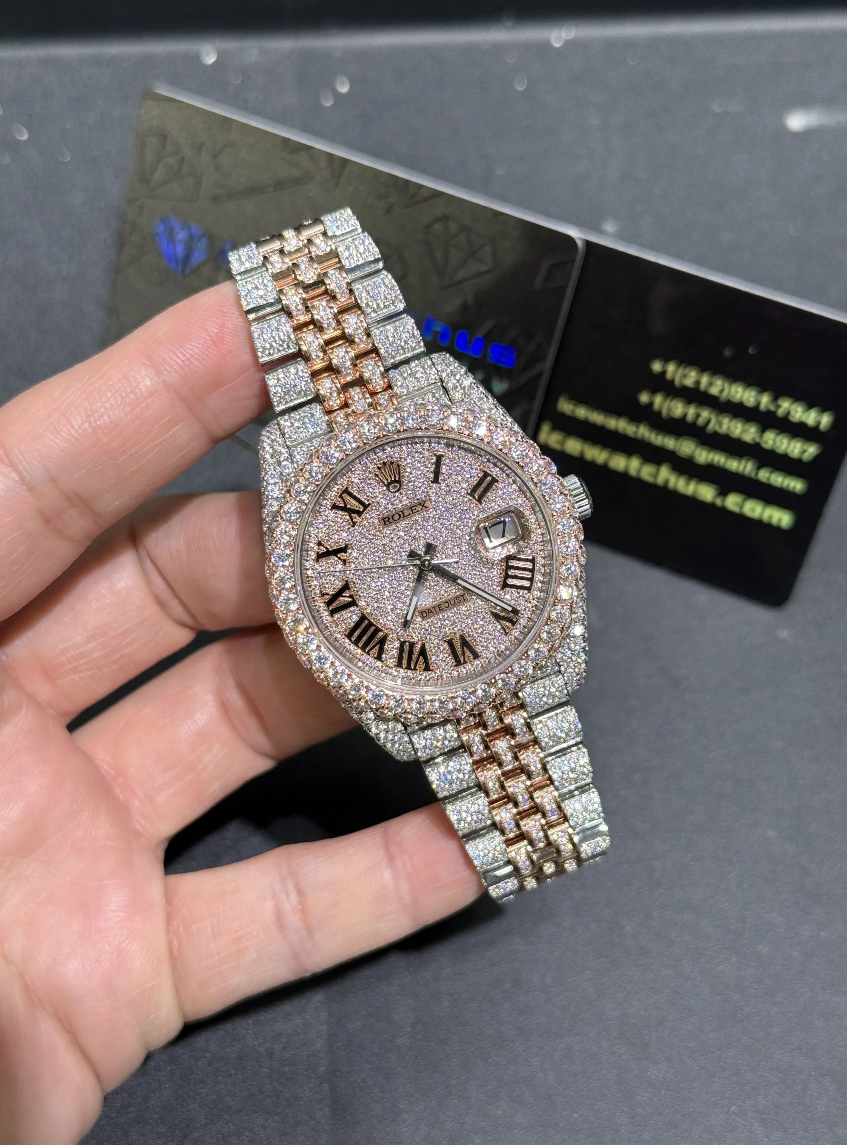 Datejust 41mm Pavé Dial Icedout Watch D1147519365 — view 2
