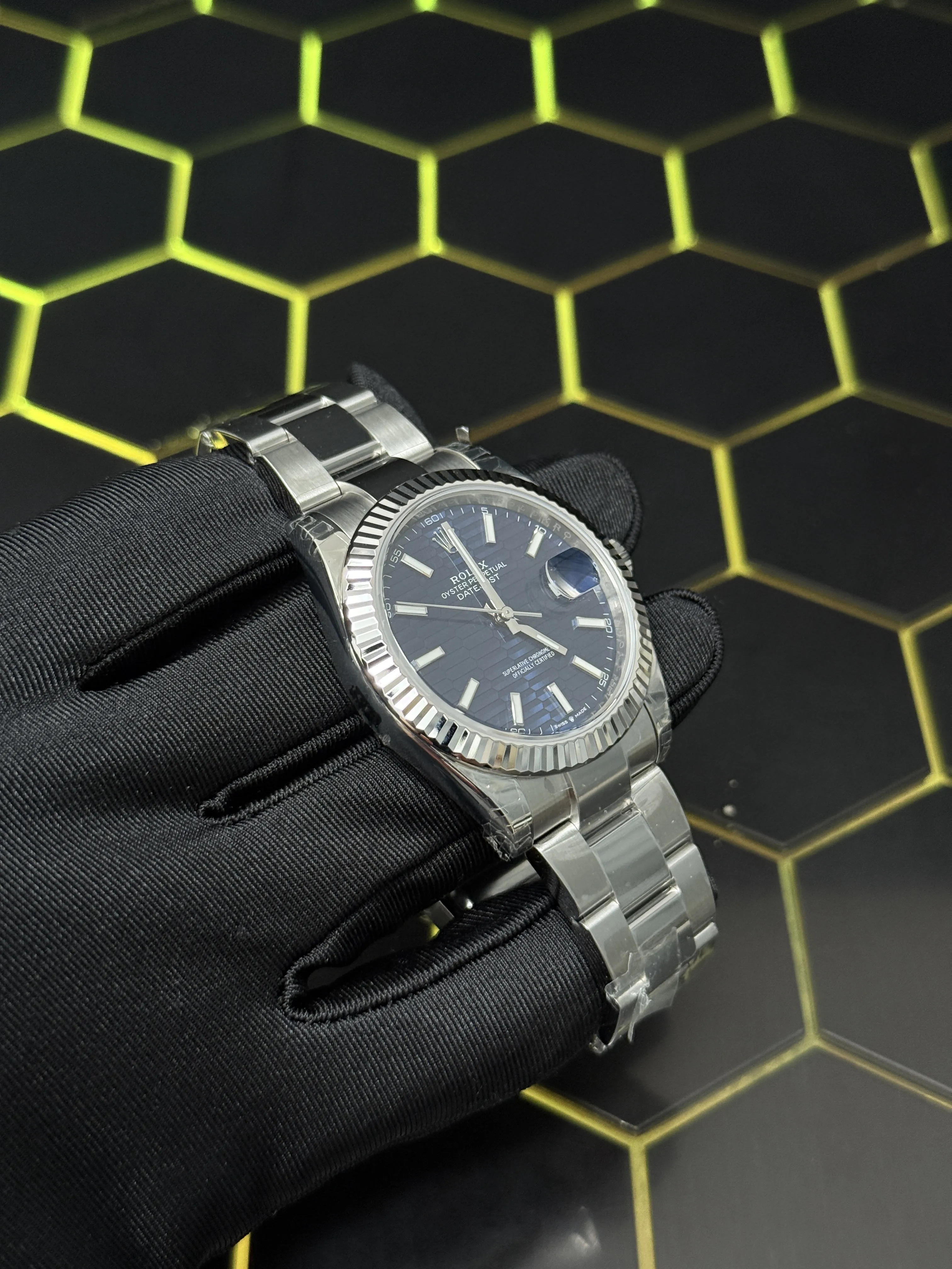 Datejust 41mm Blue Motif Dial Watch D398319393 — view 3