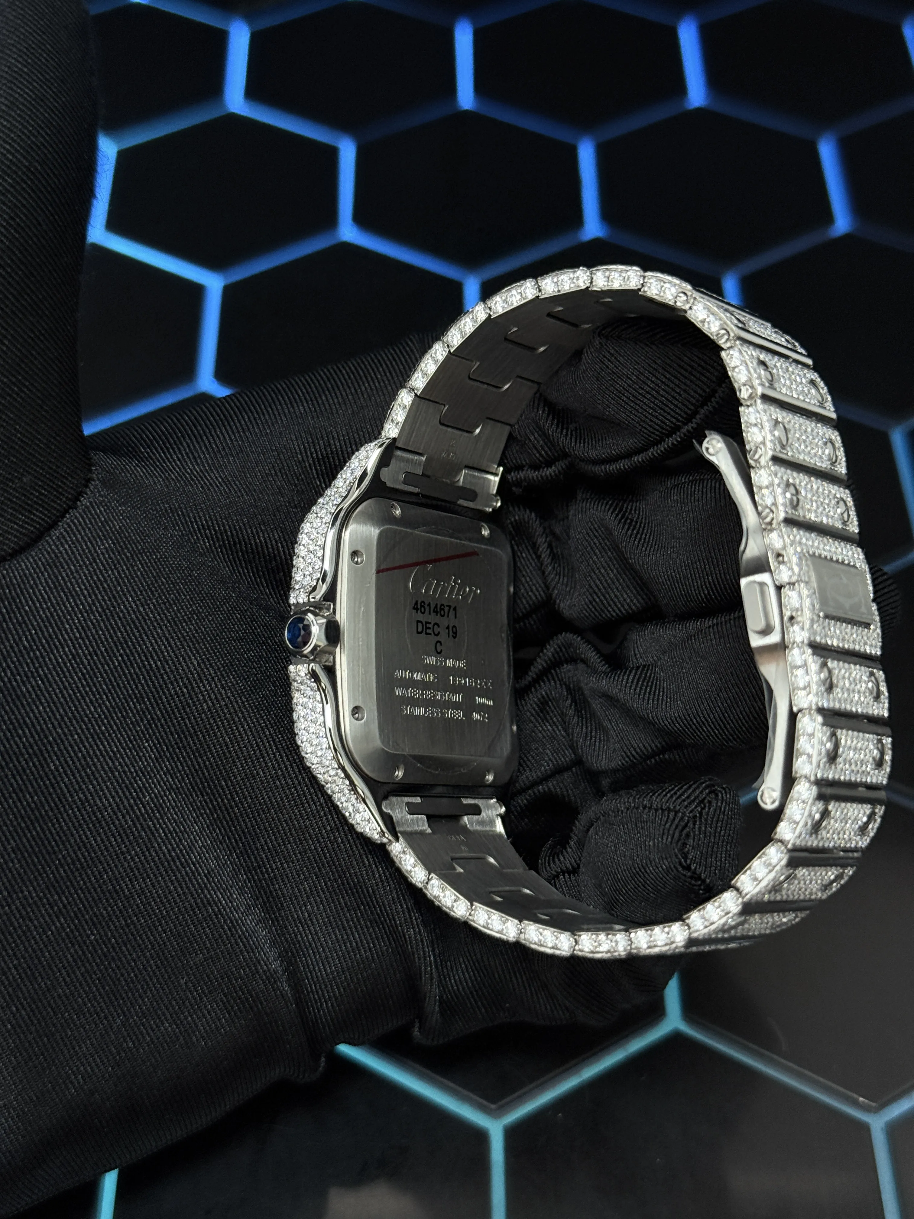 Santos de Cartier Icedout Pavé Watch 40mm D1147519395 — view 4