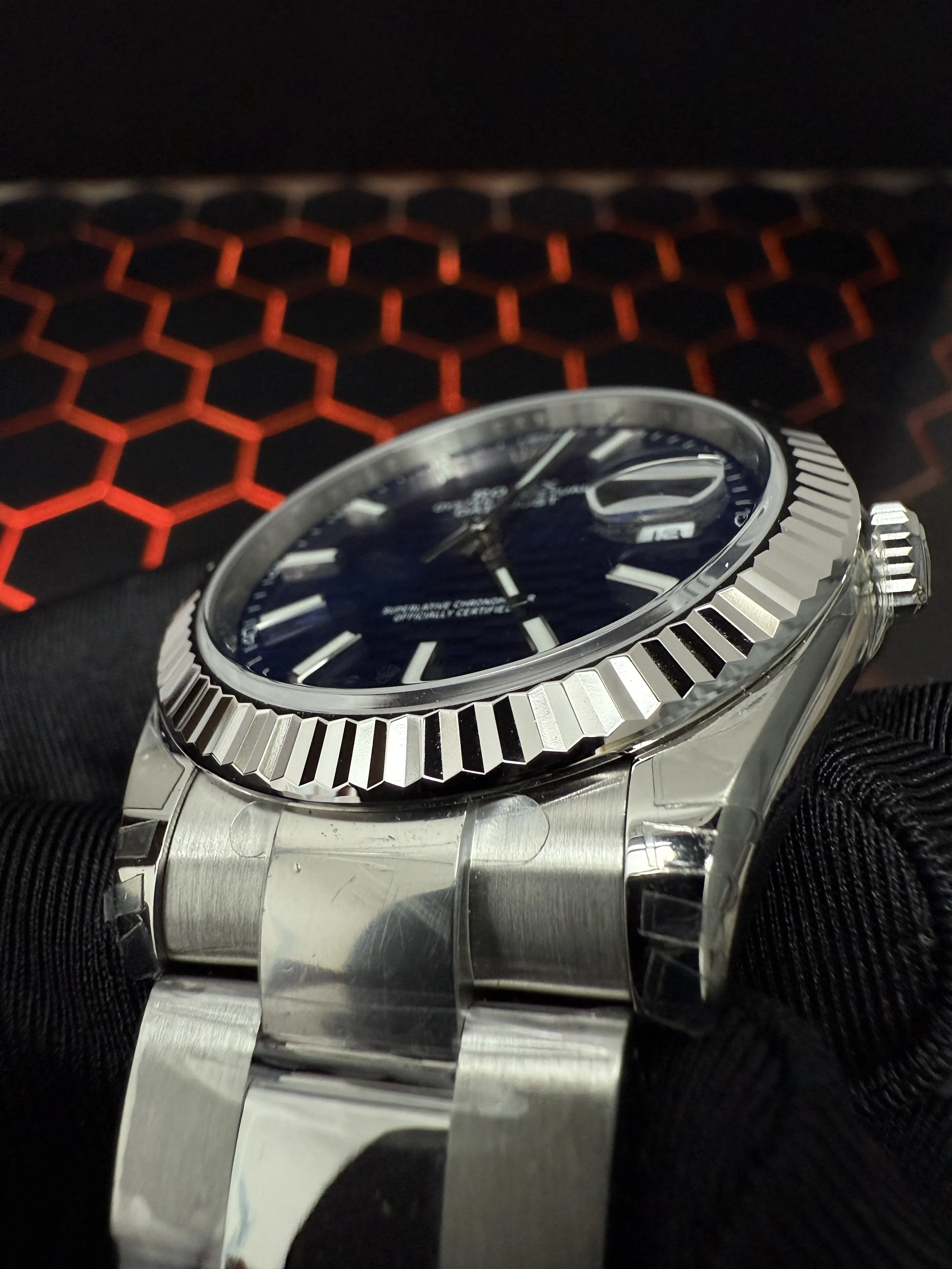 Datejust 41mm Blue Motif Dial Watch D398319393 — view 10
