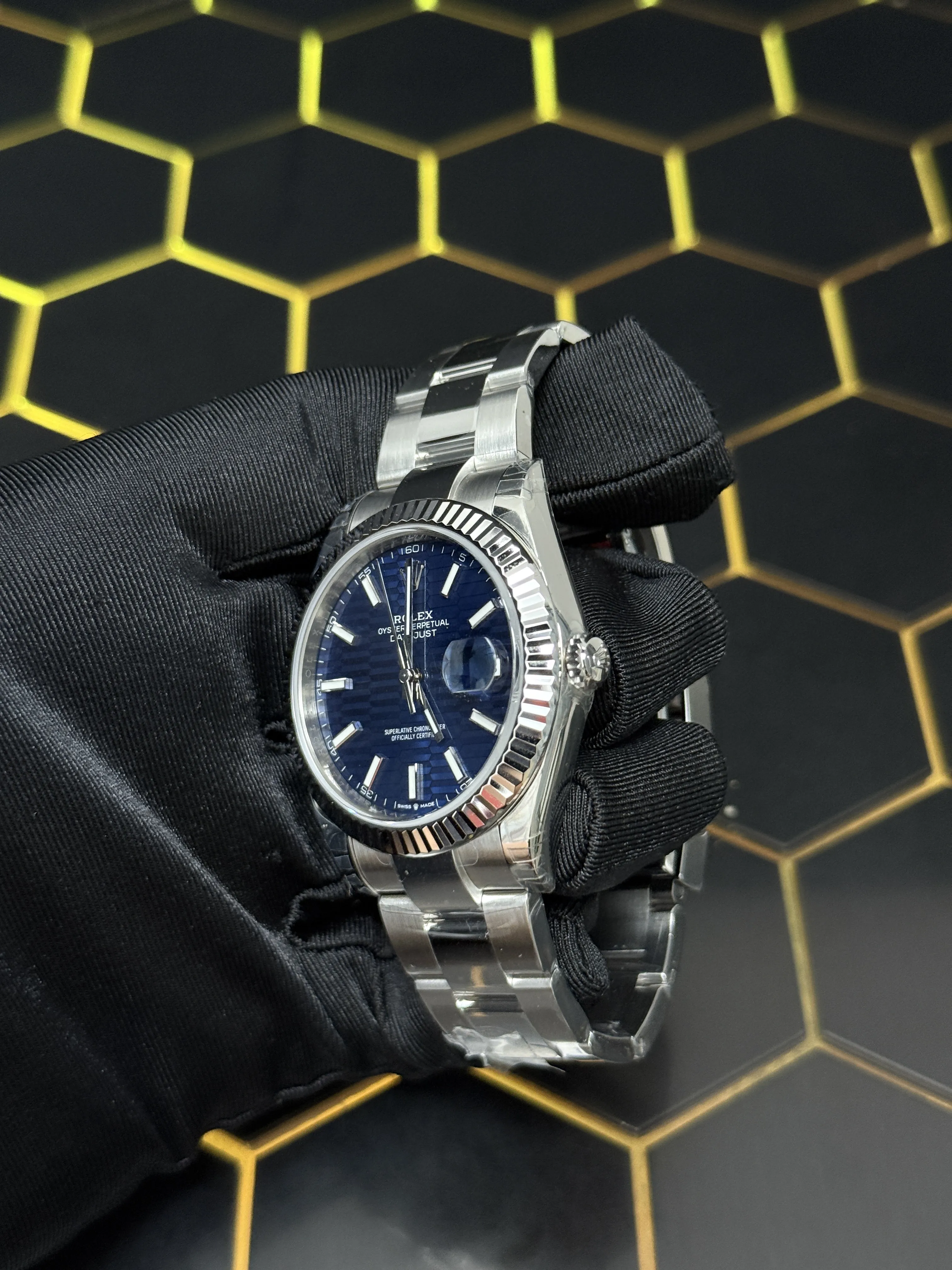 Datejust 41mm Blue Motif Dial Watch D398319393 — view 5