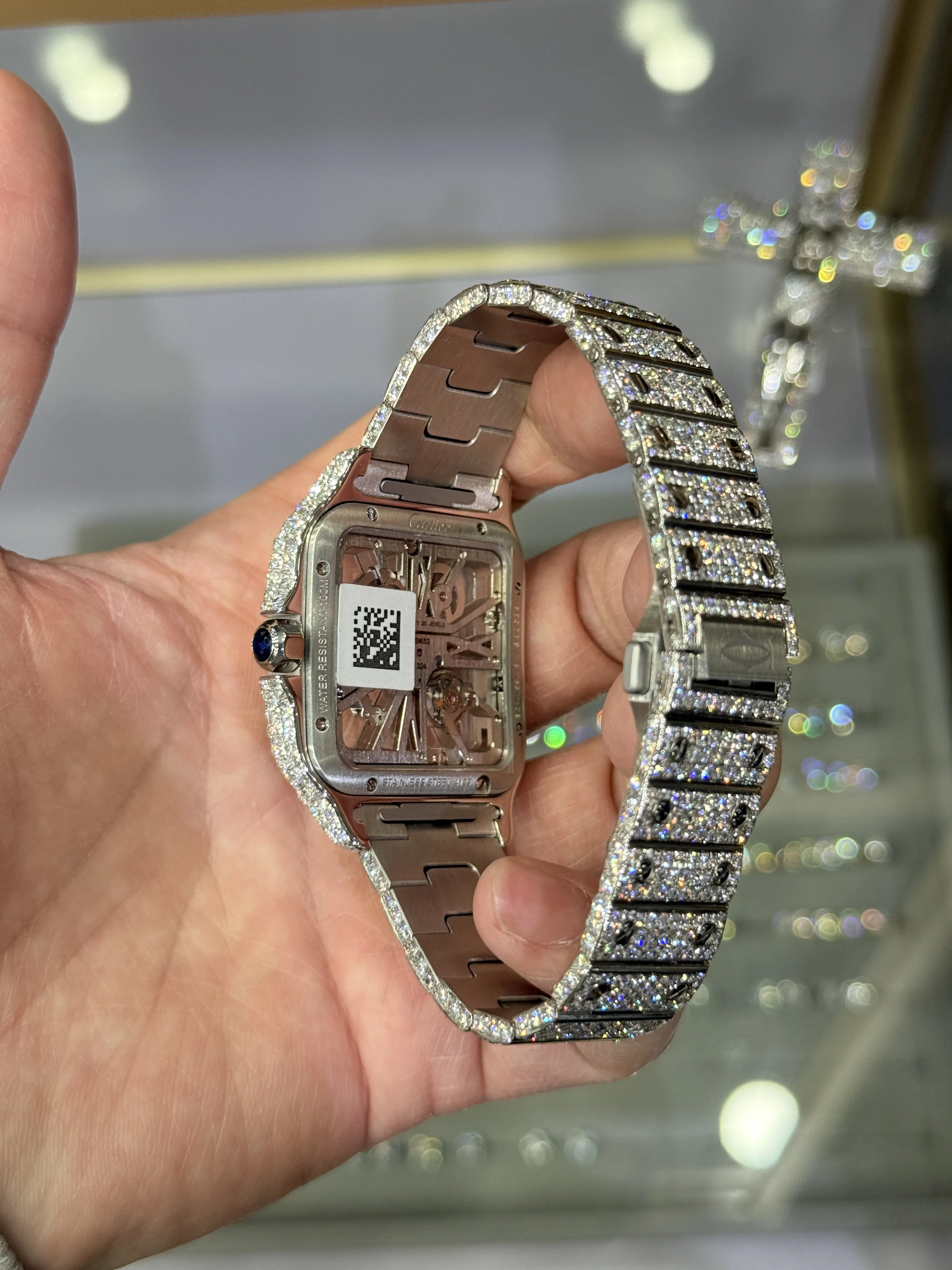 0168 VVS Lab-grown diamond Cartier Skeleton D2868819403 — view 5