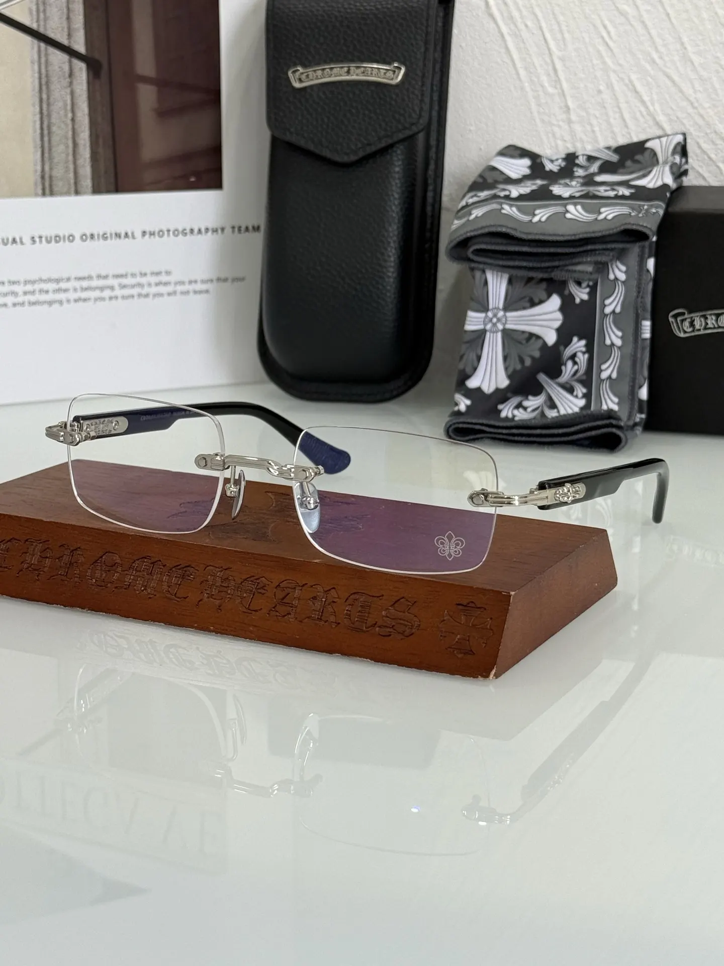 CHROME HEART DEEP II Rimless Eyeglasses 57-21-151 D44025067