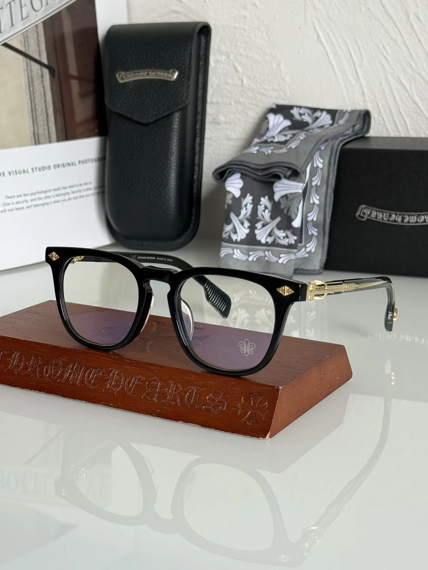 CHROME HEART CH8262 Square Eyeglasses 50-20-150 D44025069