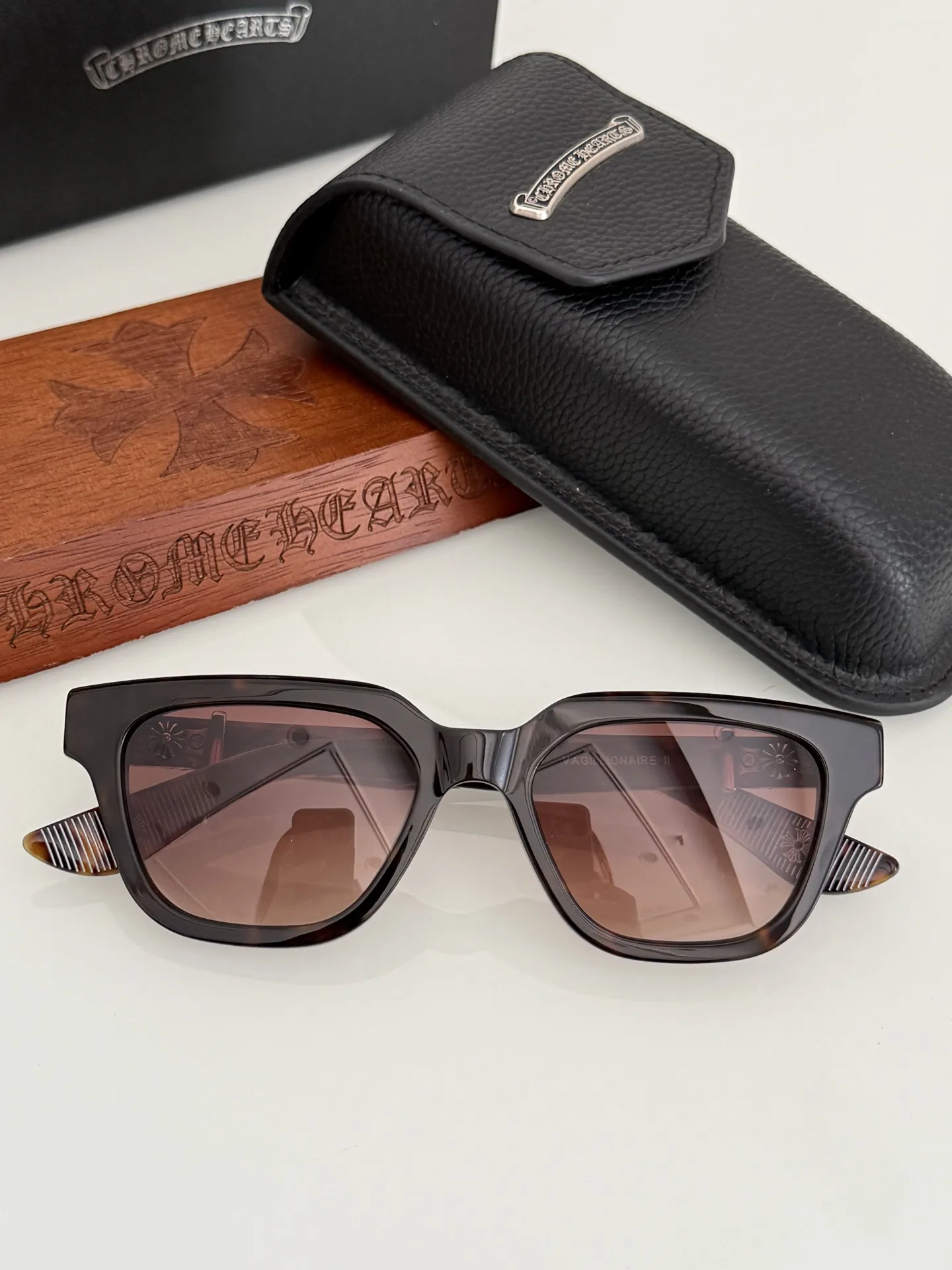 CHROME HEART VAGILLIONAIRE II Sunglasses 52-19-153 D45025062 — view 17