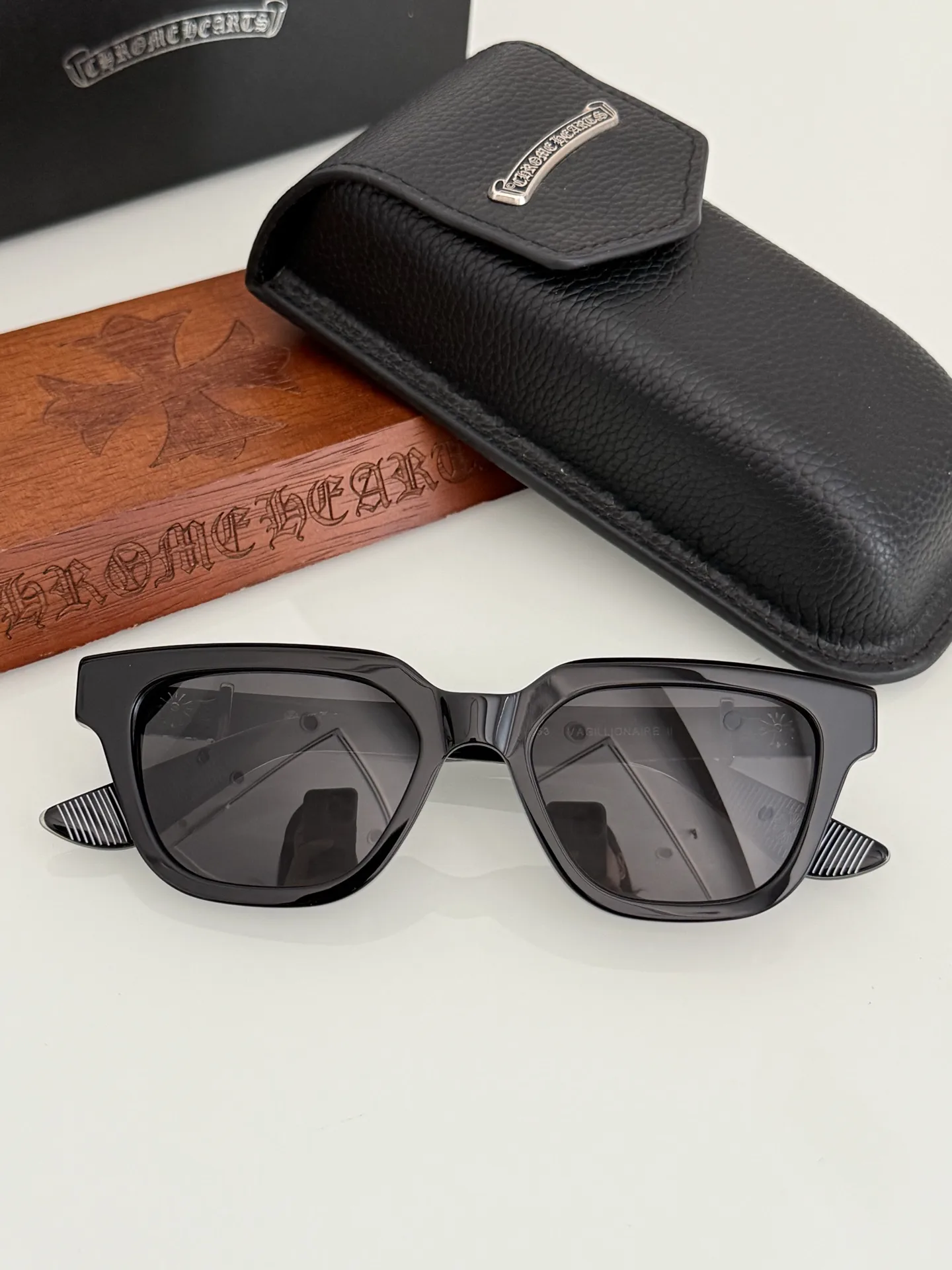 CHROME HEART VAGILLIONAIRE II Sunglasses 52-19-153 D45025062 — view 20